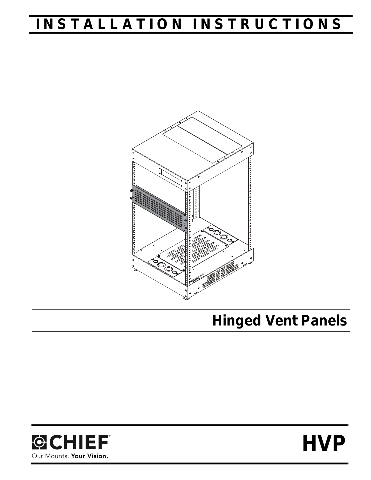 CHIEF HVP-6, HVP-3, HVP-2, HVP-4, HVP Series Installation Instructions Manual