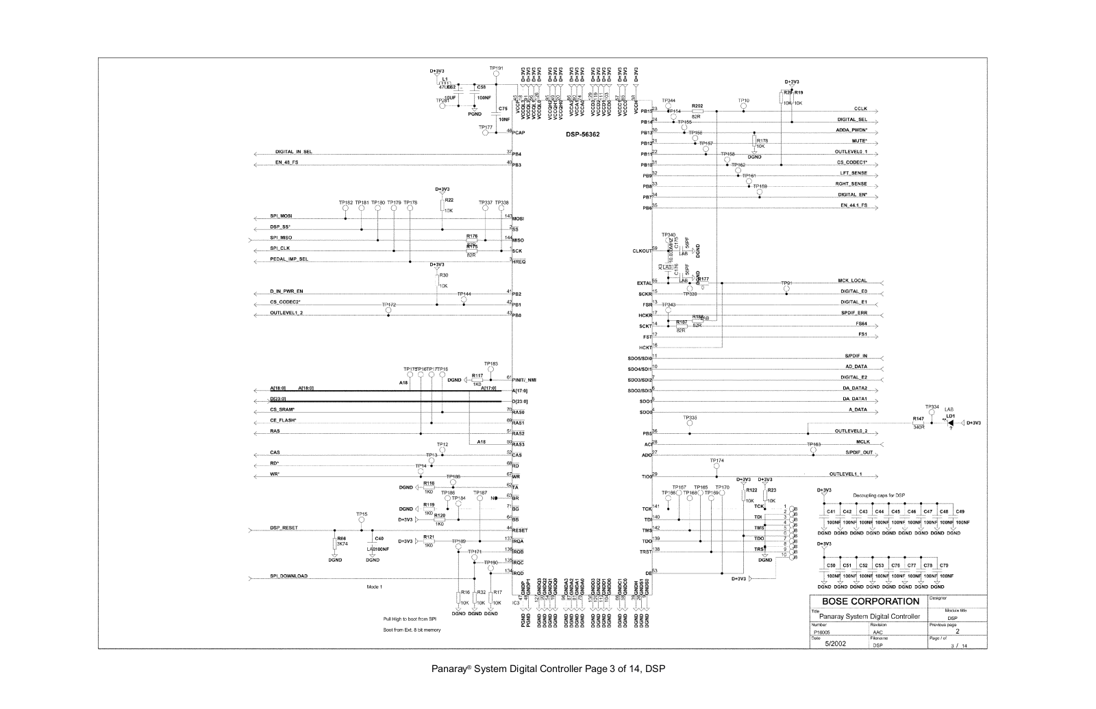 BOSE 3 14SD Schematic