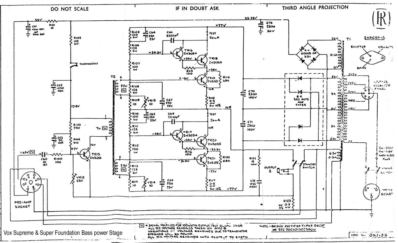 Vox sfbasspa schematic