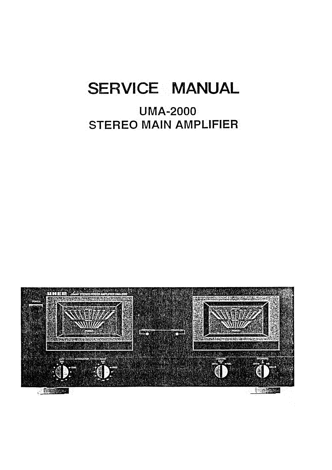 Uher UMA-2000 Service manual