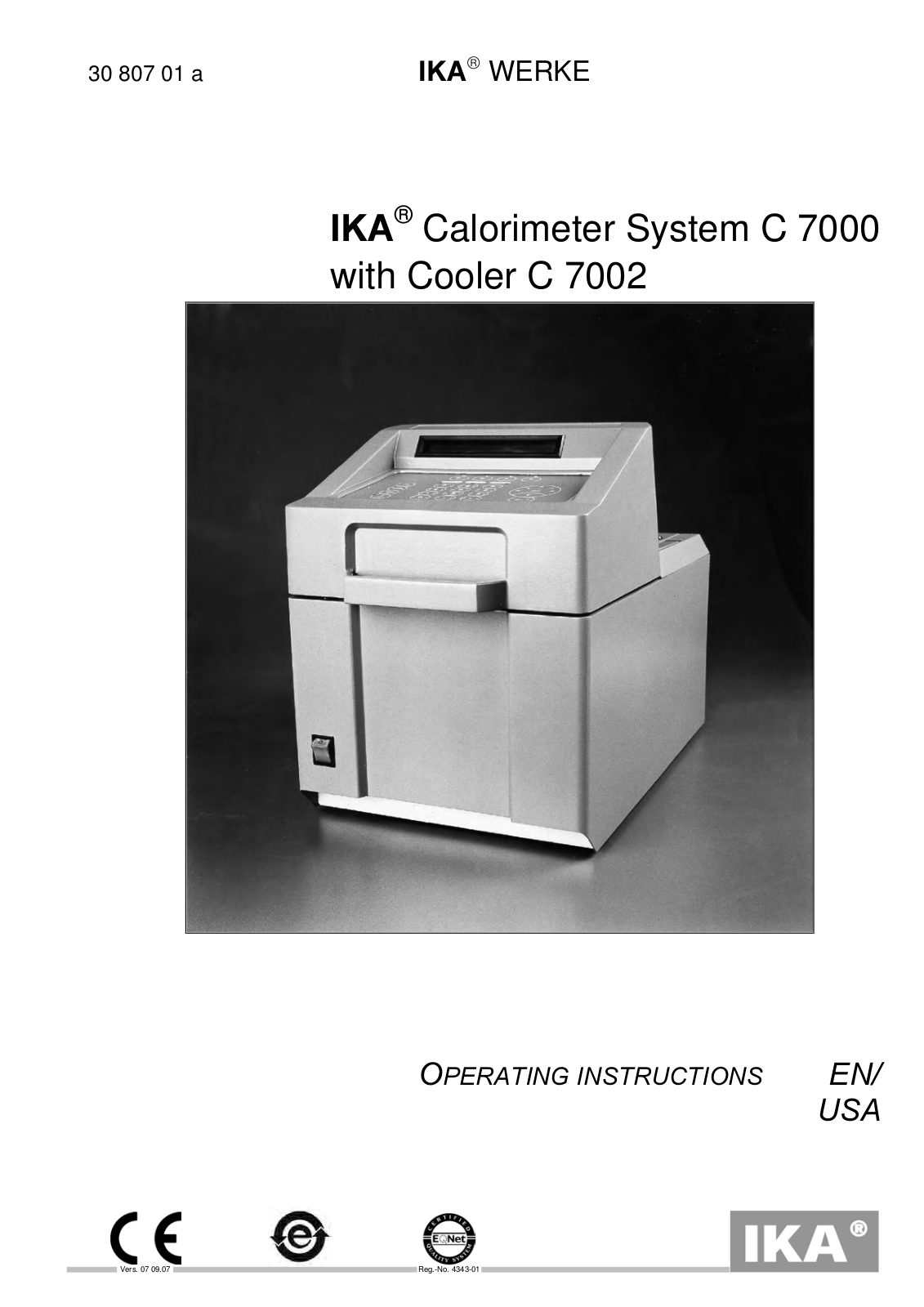 IKA C 7000 User Manual