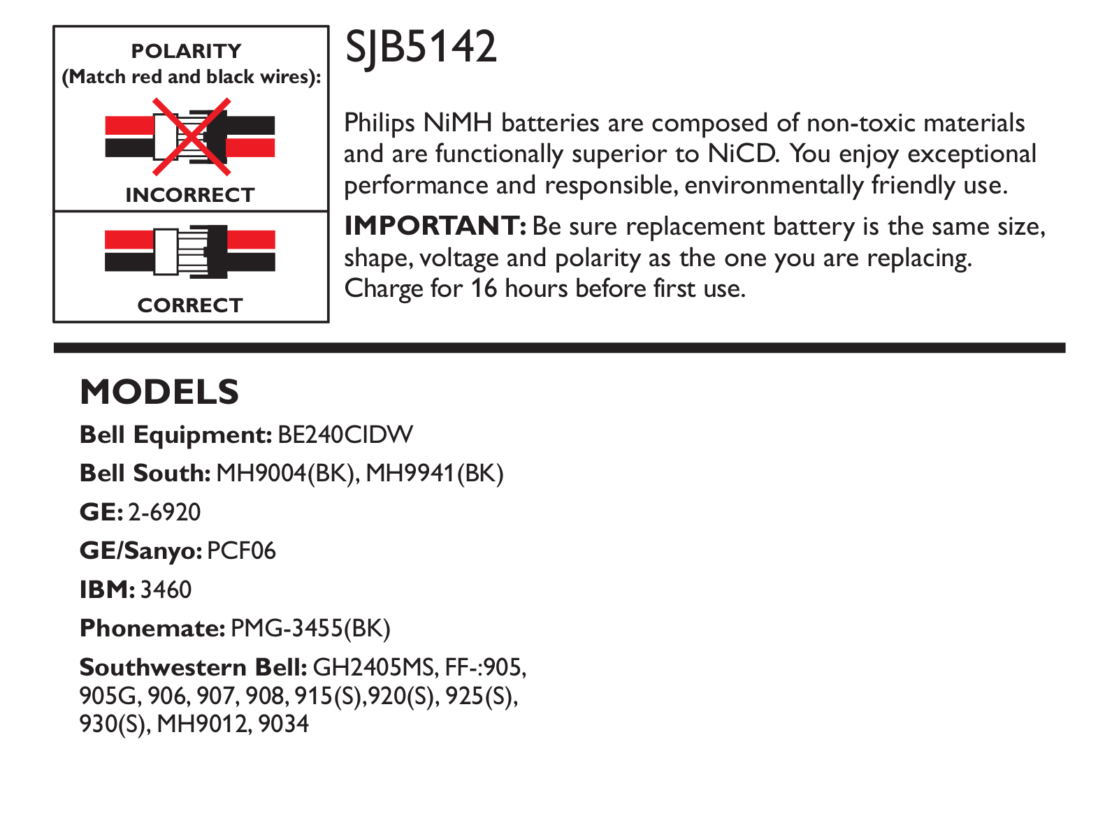 Philips SJB5142-37 User Manual