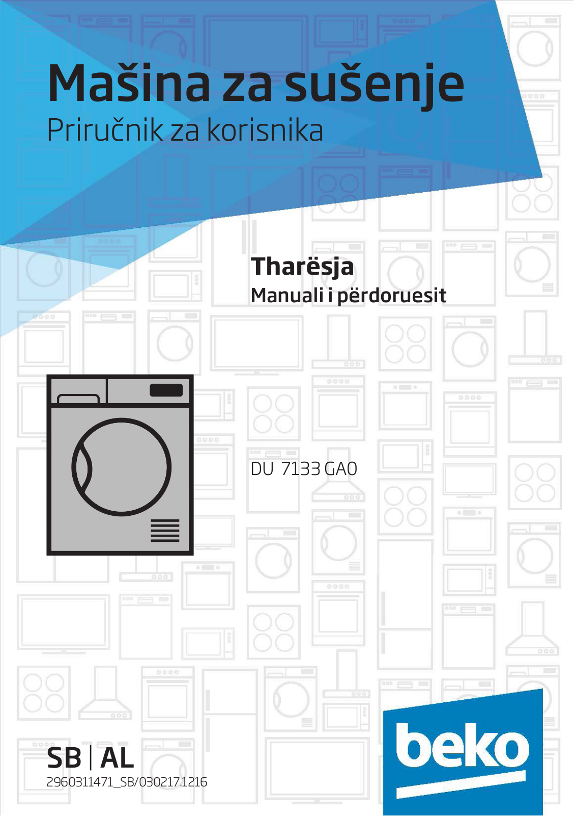 Beko DU 7133 GA0 User manual