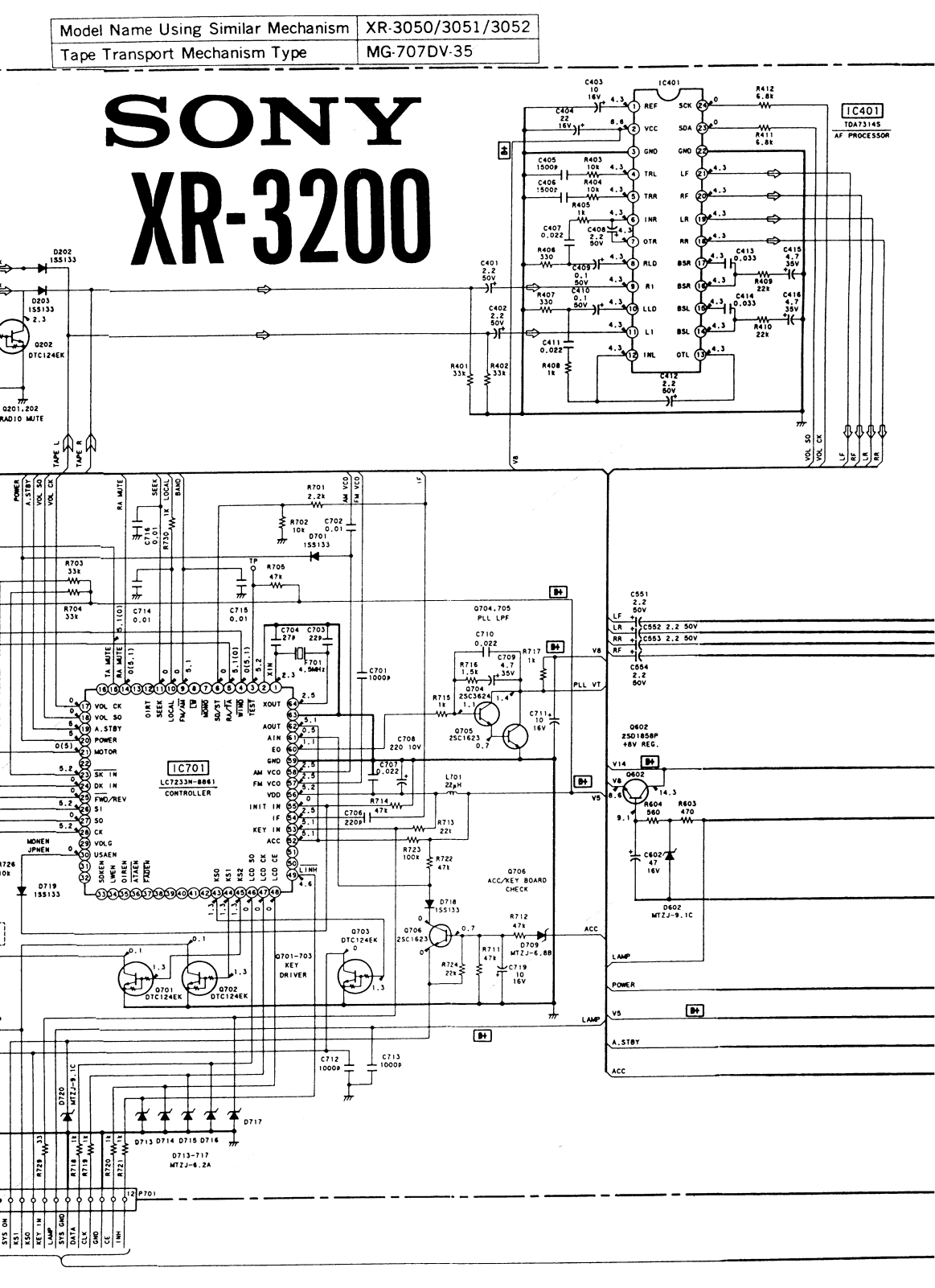 Sony XR-3200 Service Manual 1r