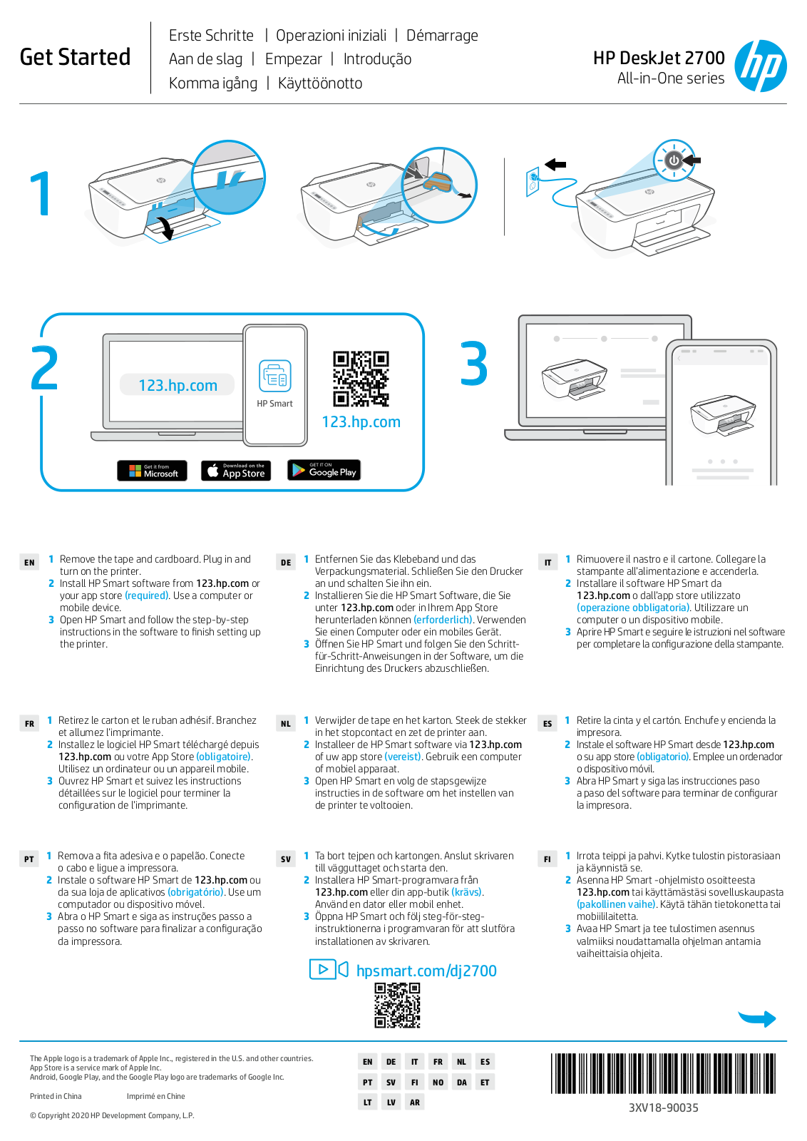 HP DeskJet 2700 Get Started