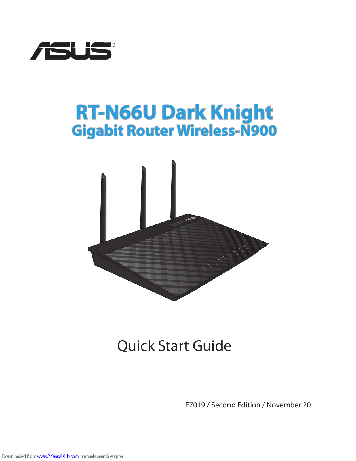 Asus RT-N66U Dark Knight Quick Start Manual