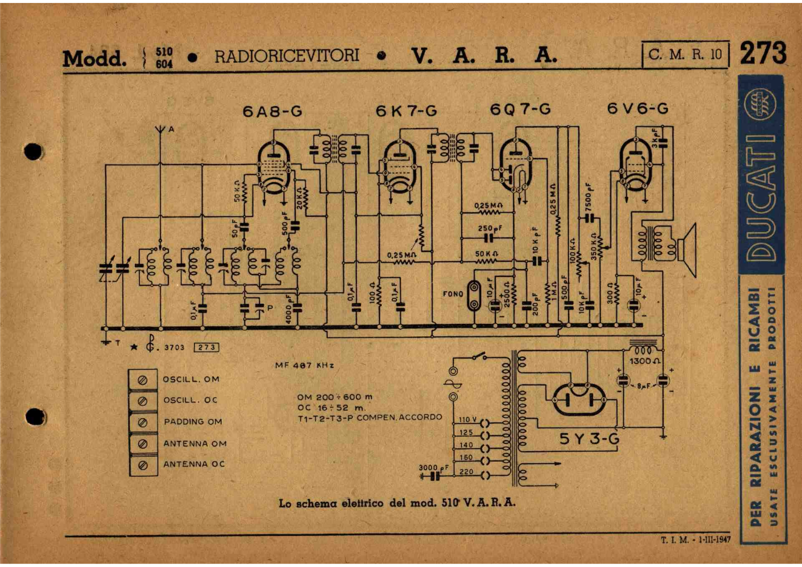 VARA 510 schematic