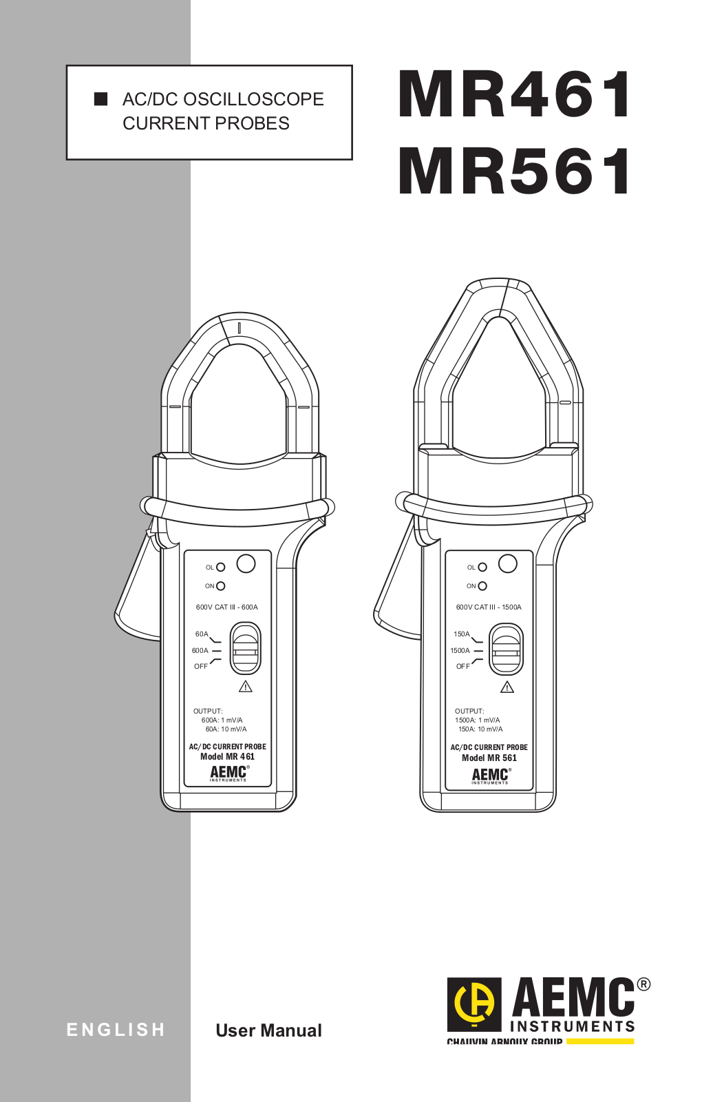 Aemc instruments MR561, MR461 User Manual