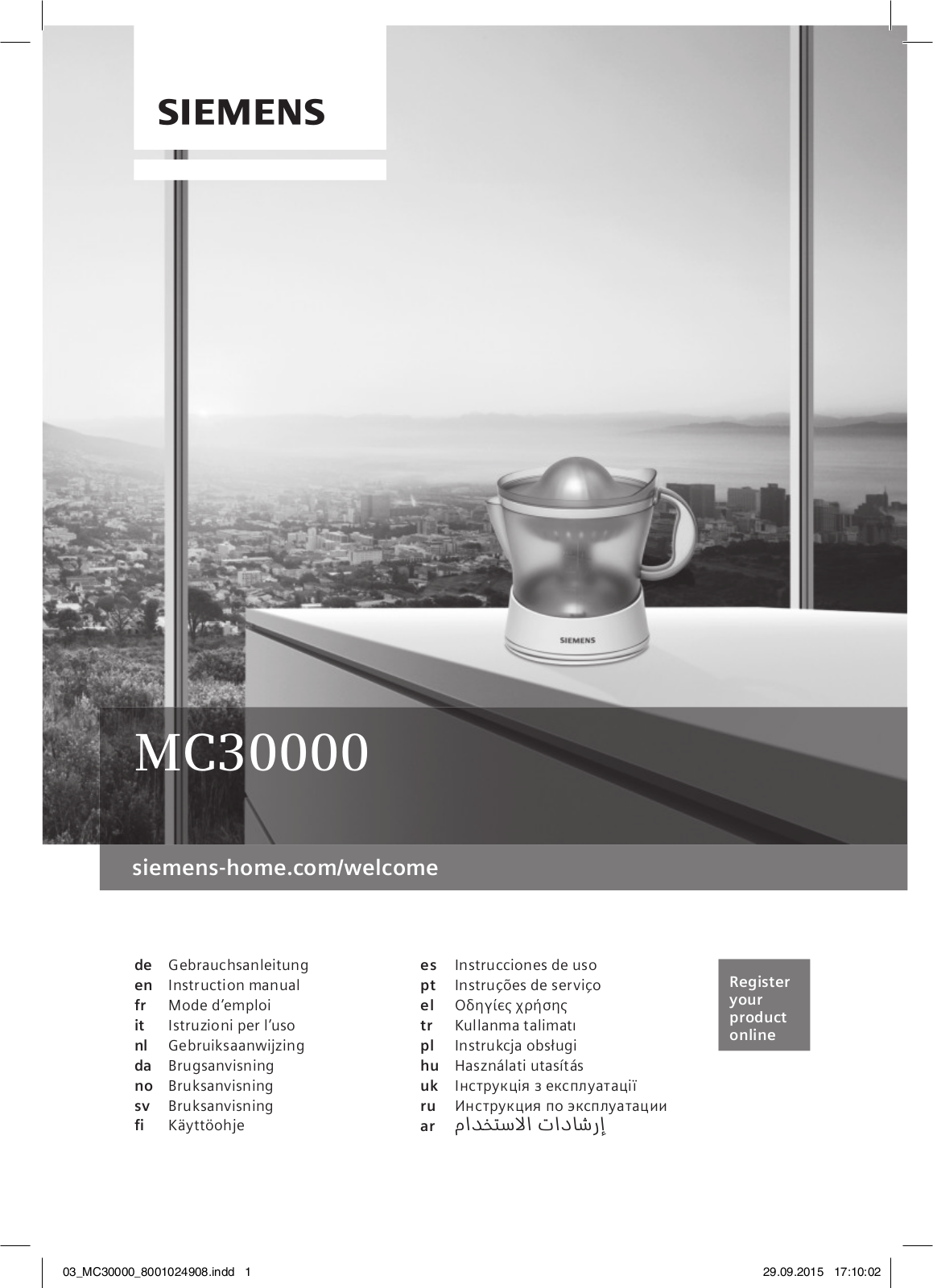 SIEMENS MC30000 User Manual