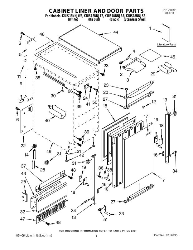 KitchenAid KUIS18NNJW8 KUIS18NNJT8 KUIS18NNJB8 KUIS18NNJS8 User Manual   Cover Md 