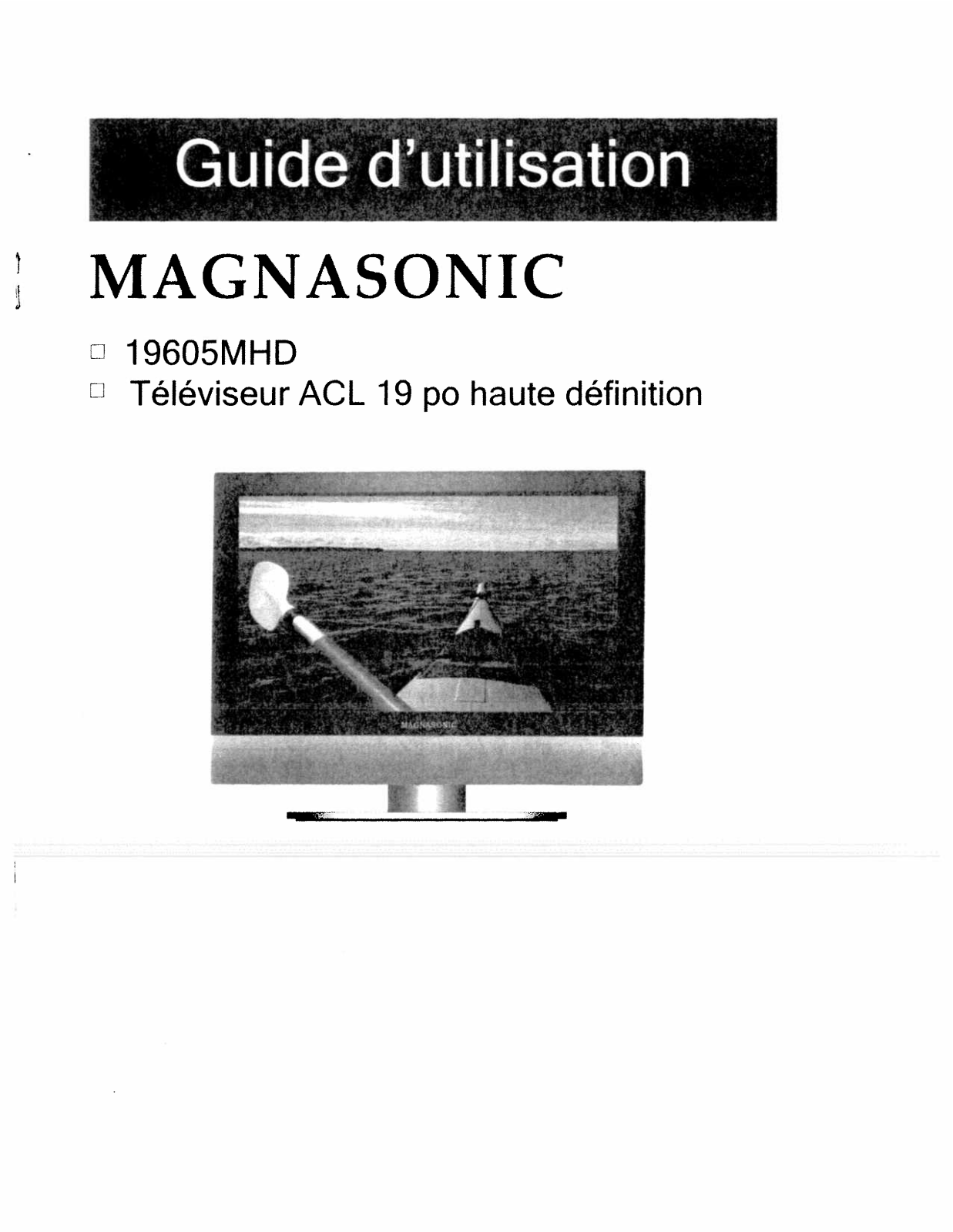 Magnasonic 19605MHD User Manual