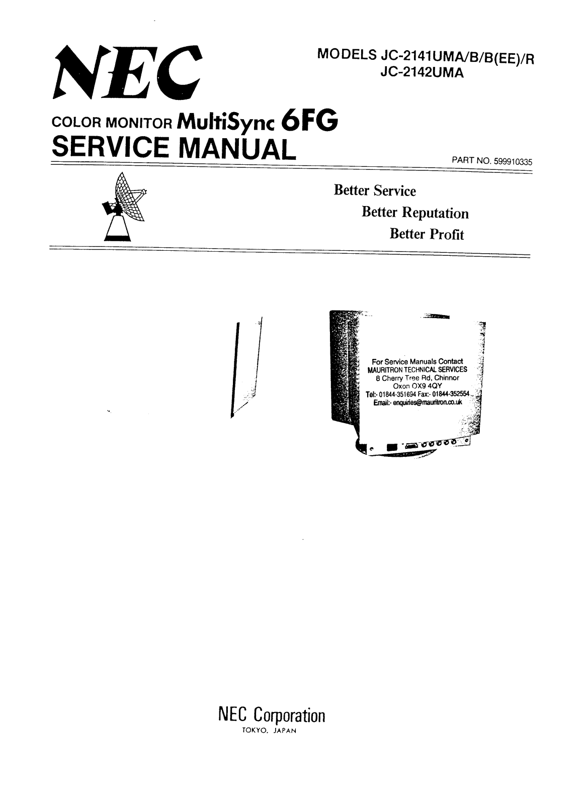 NEC JC-2141UMA Service Manual