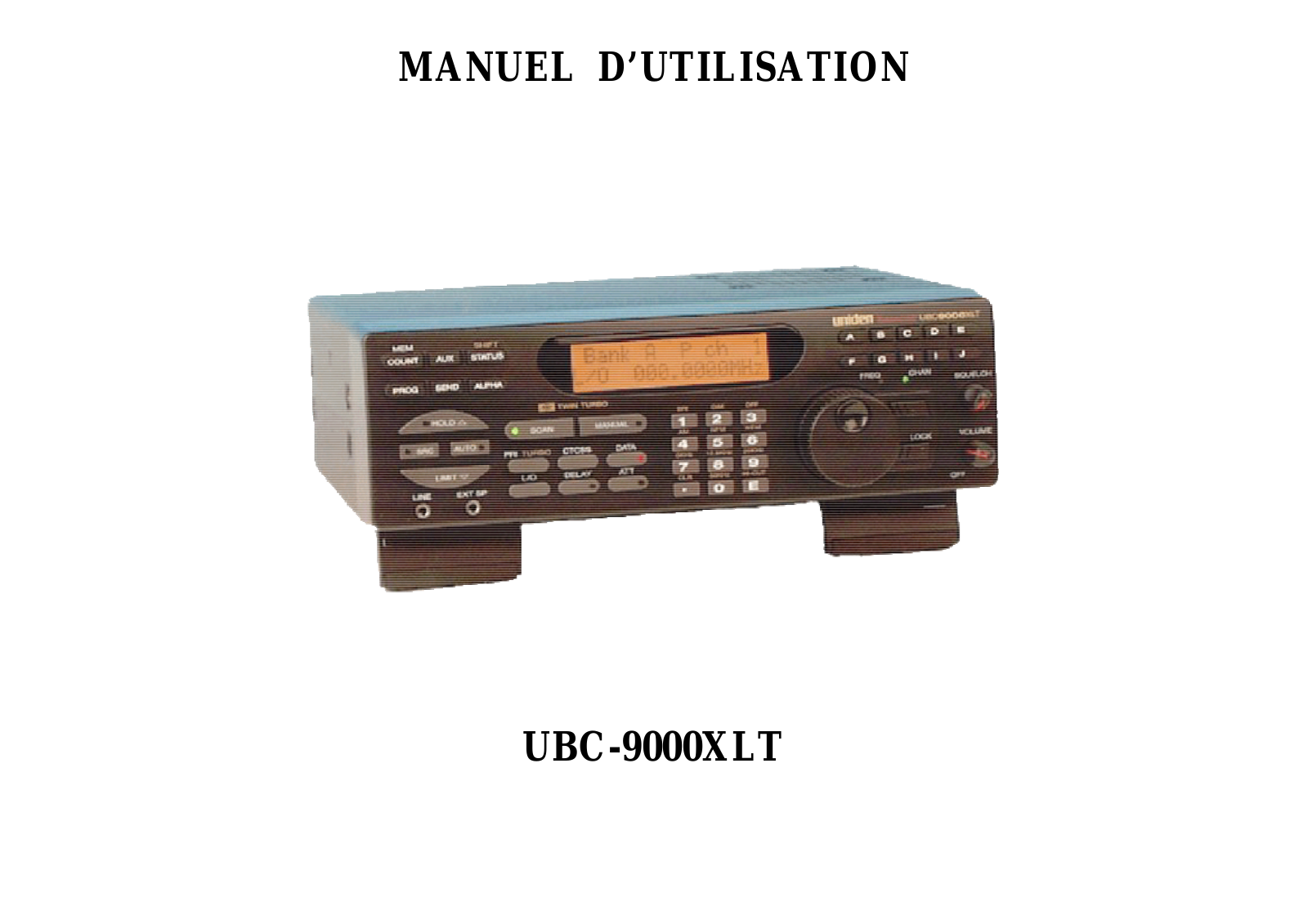 UNIDEN UBC-9000XLT User Manual