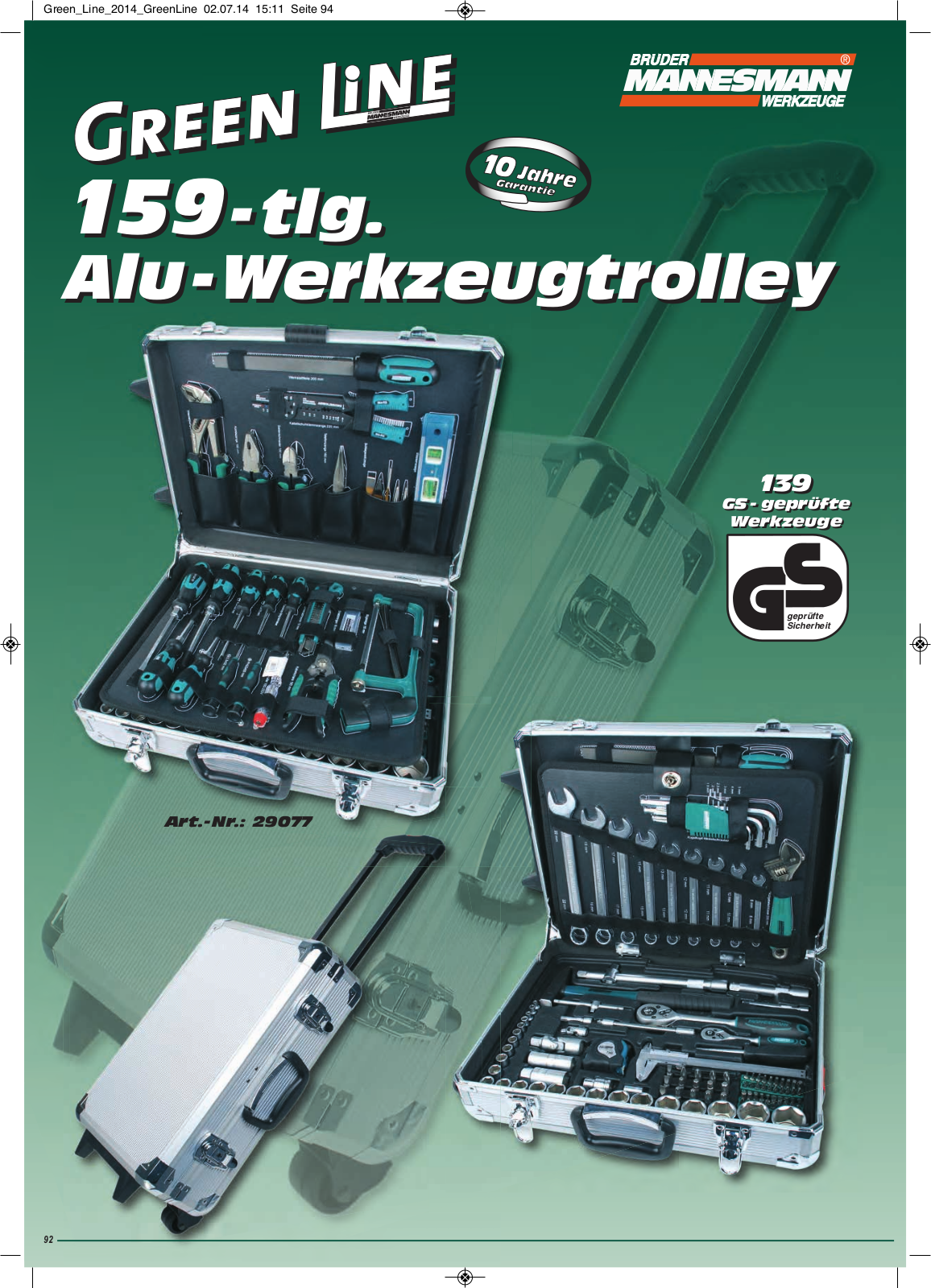 Bruder Mannesmann Werkzeuge 29077 Technical data - ManualMachine.com