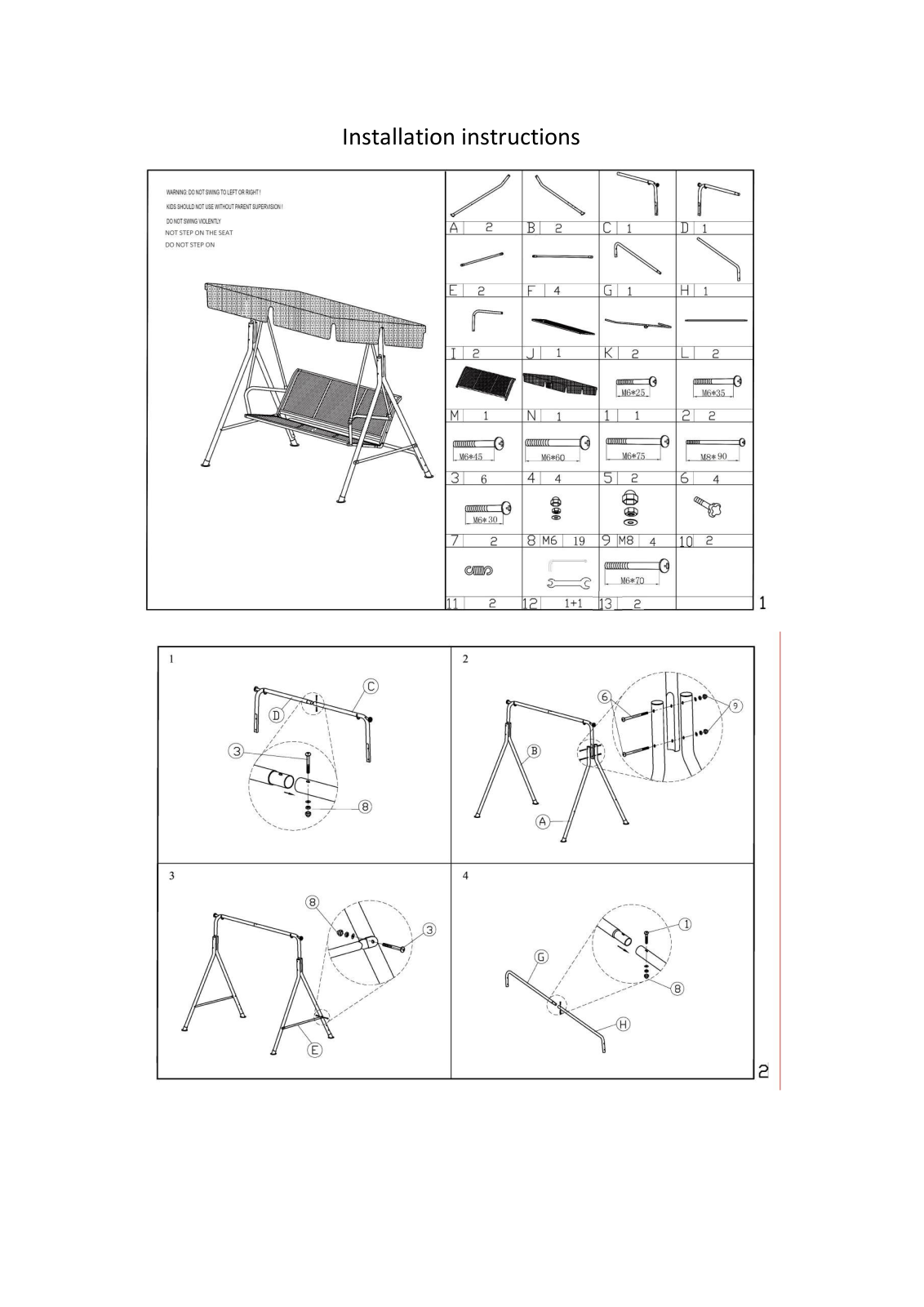 Arlmont & Co. W009000607 Installation & Assembly - ManualMachine.com