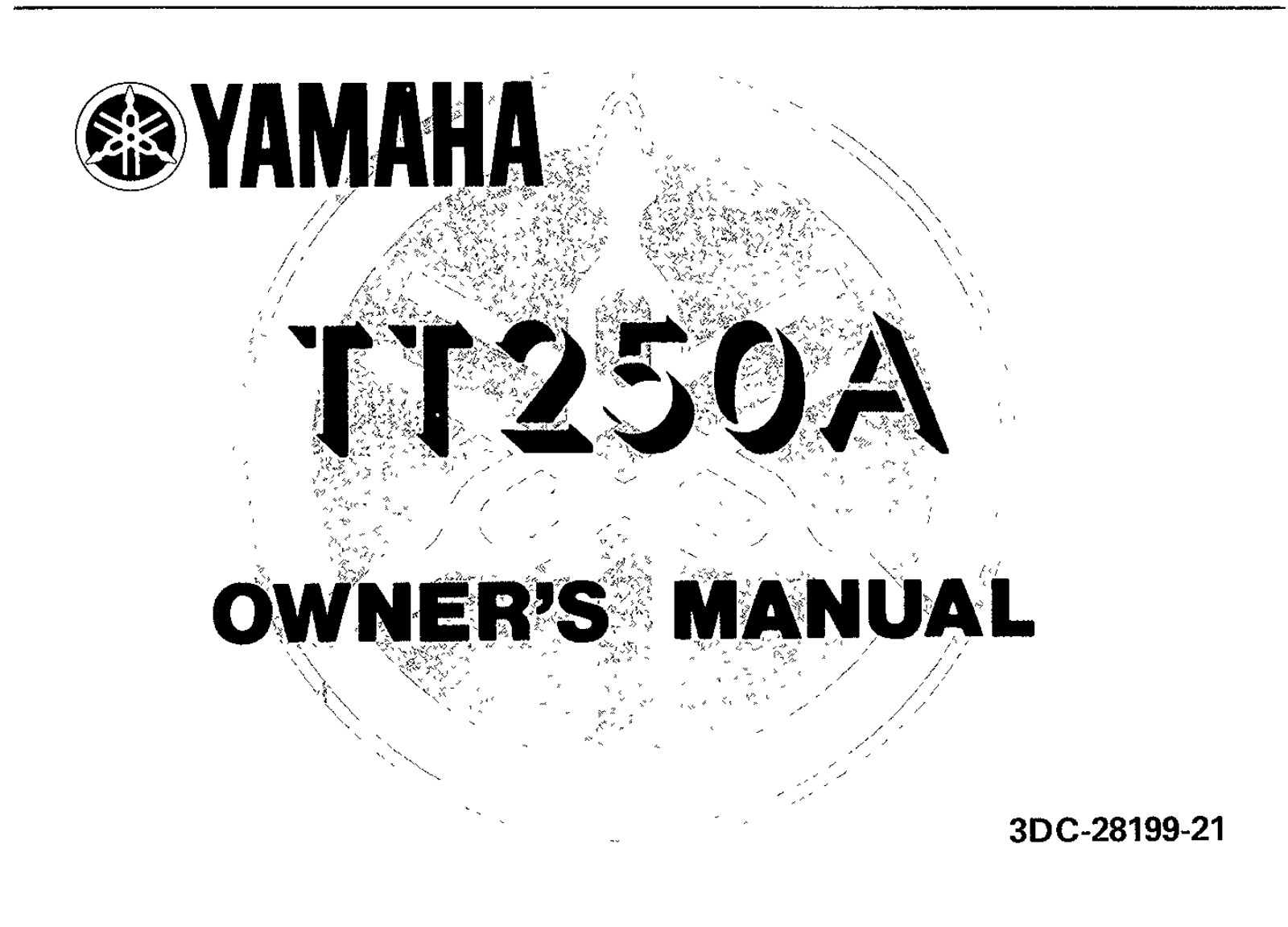 Yamaha TT250 A 1990 Owner's manual