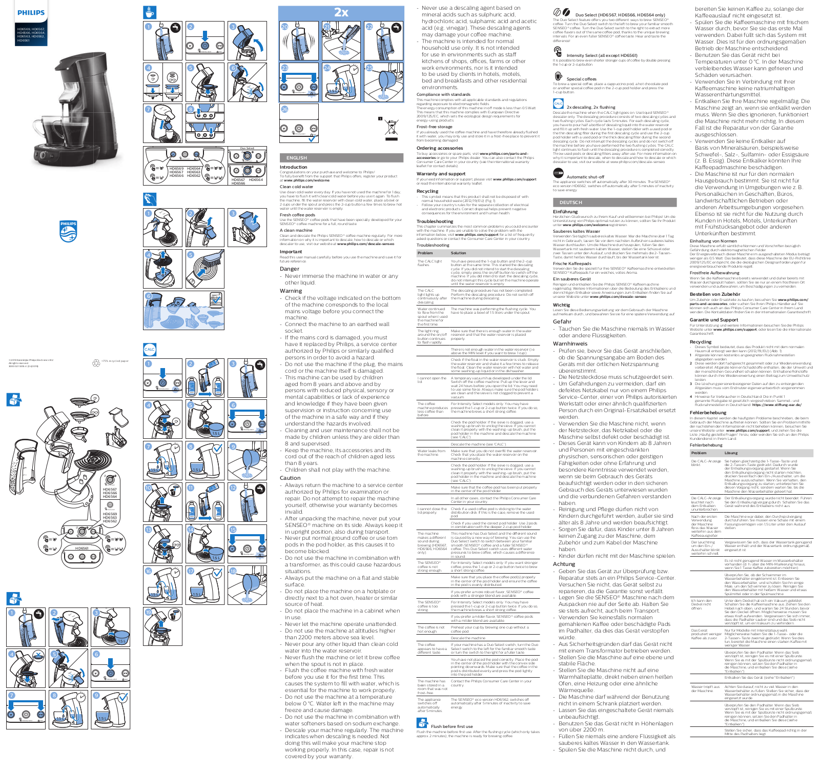 Philips HD6561-68 User Manual