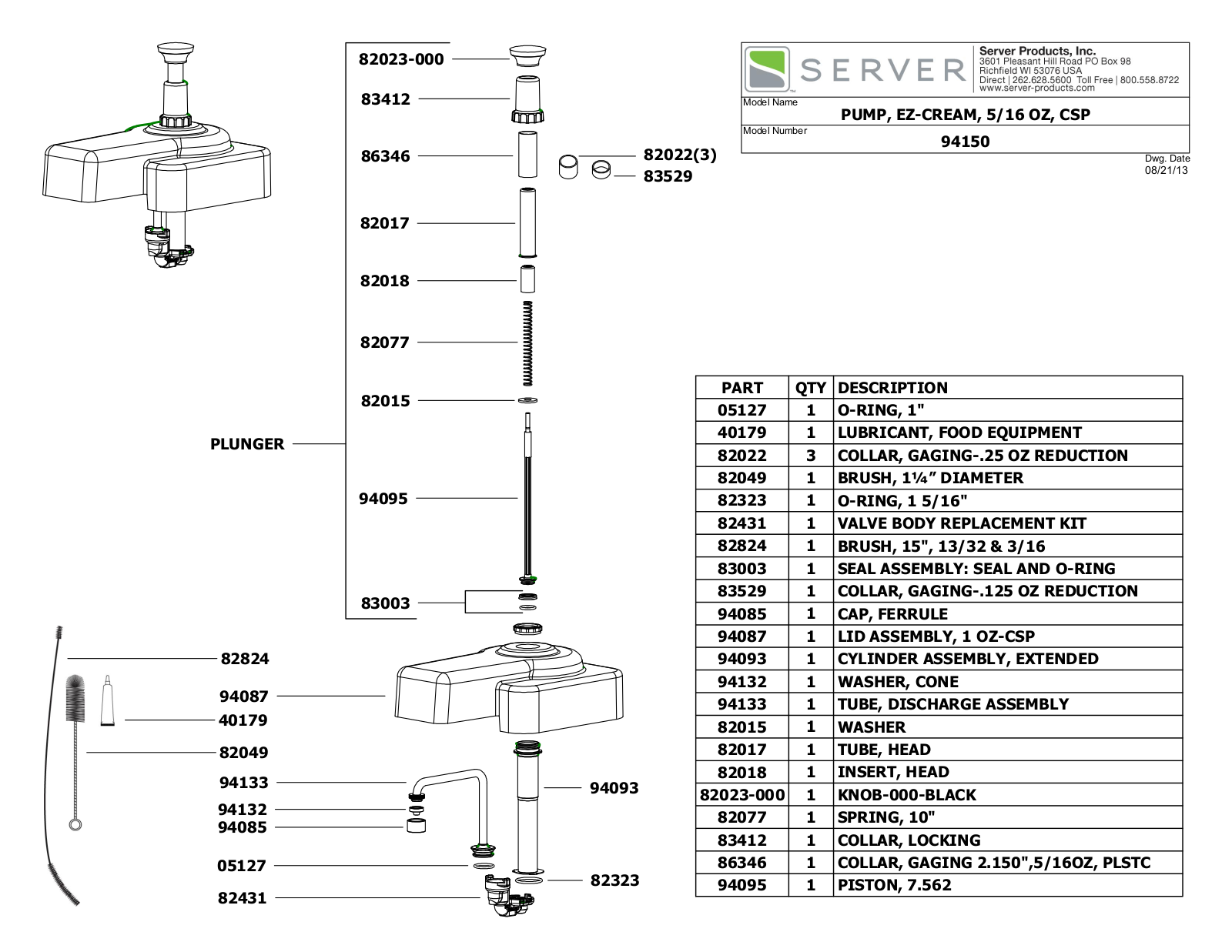 Server 94150 Parts Manual