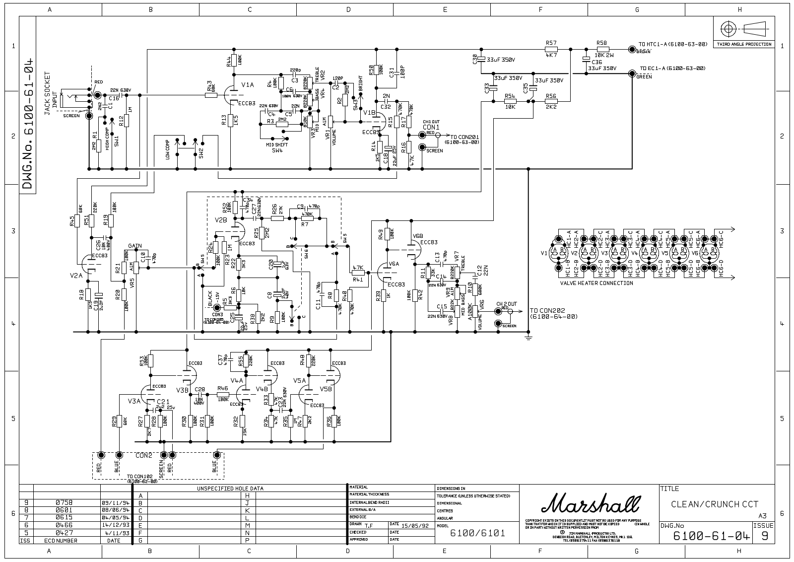 Marshall 6100-61-04 Schematic