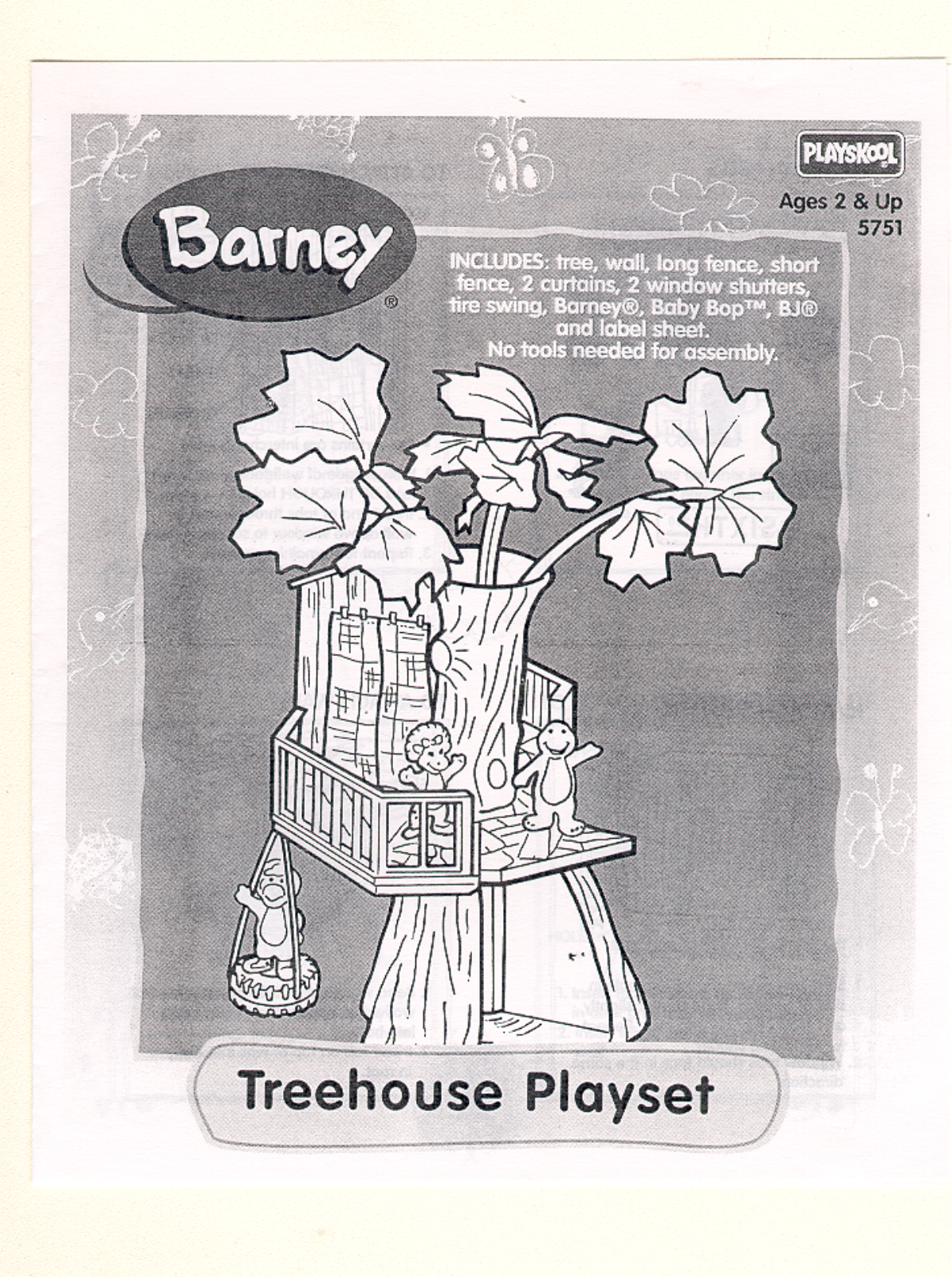 Hasbro Barney Treehouse Playset User Manual