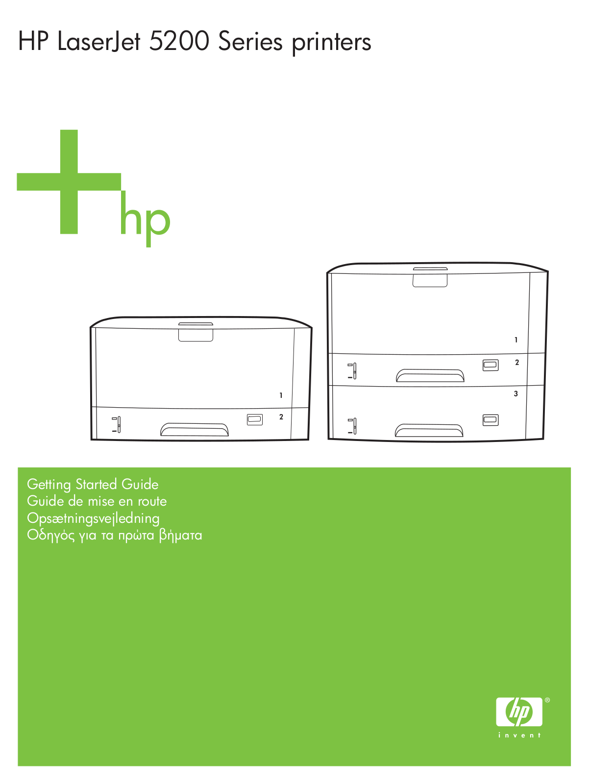 HP LaserJet 5200 Getting Started Guide