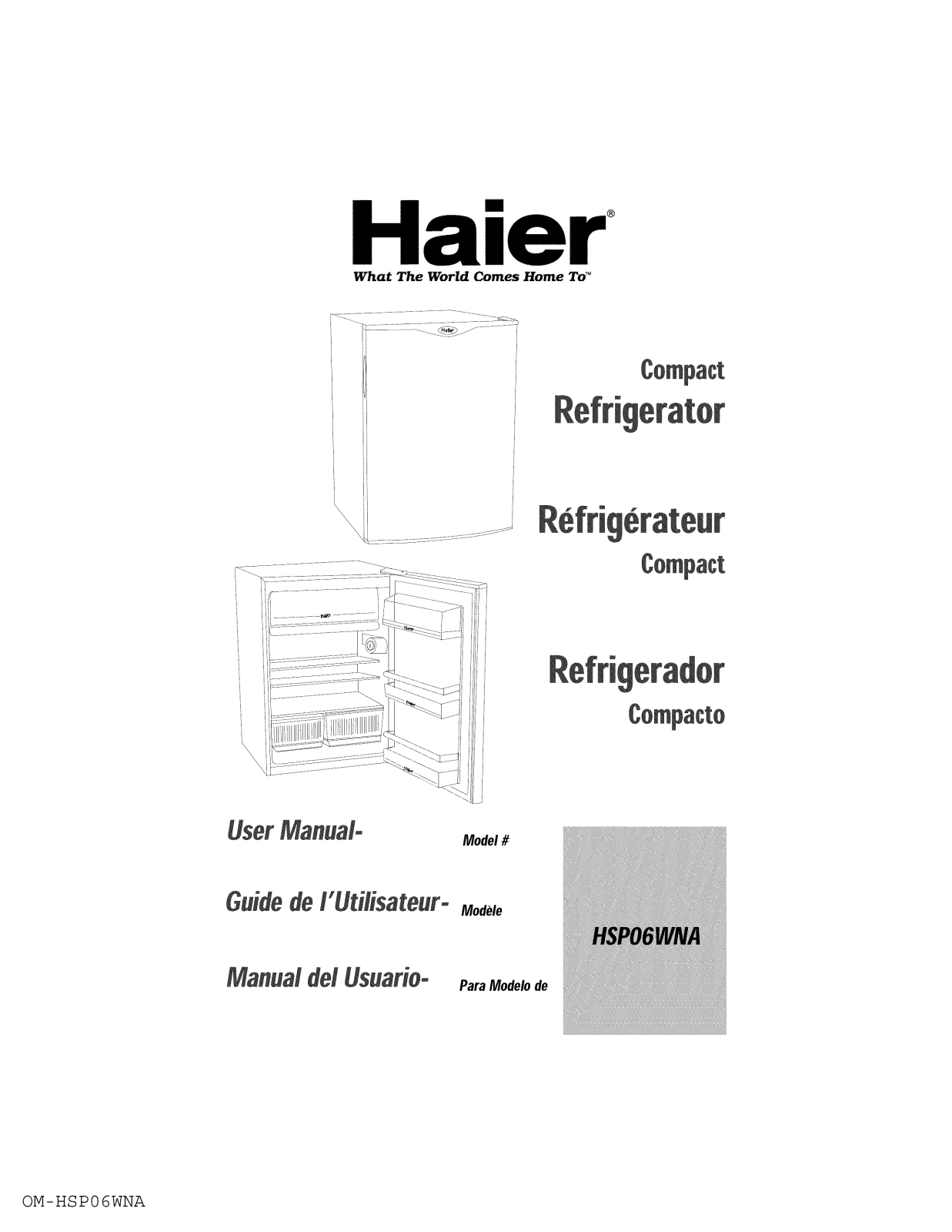 Haier 18395872 Owner’s Manual