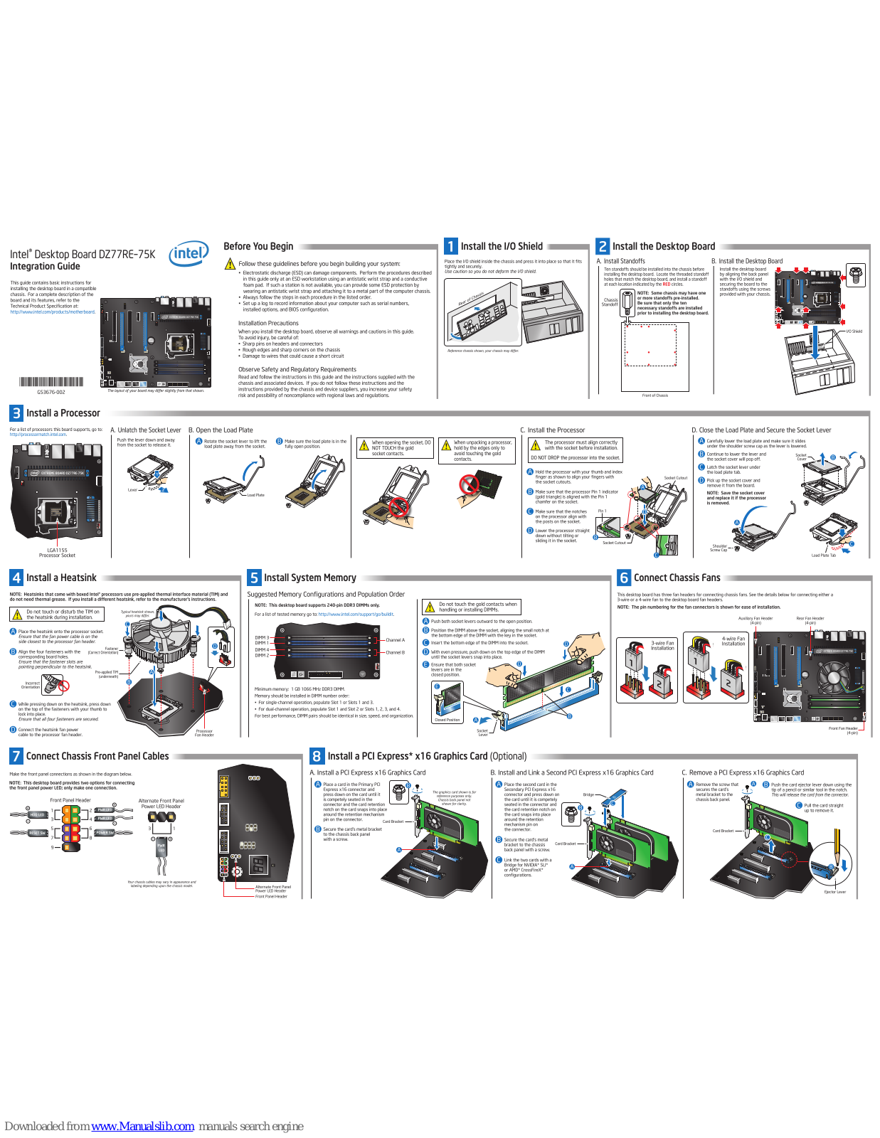 Intel DZ77RE-75K Integration Manual