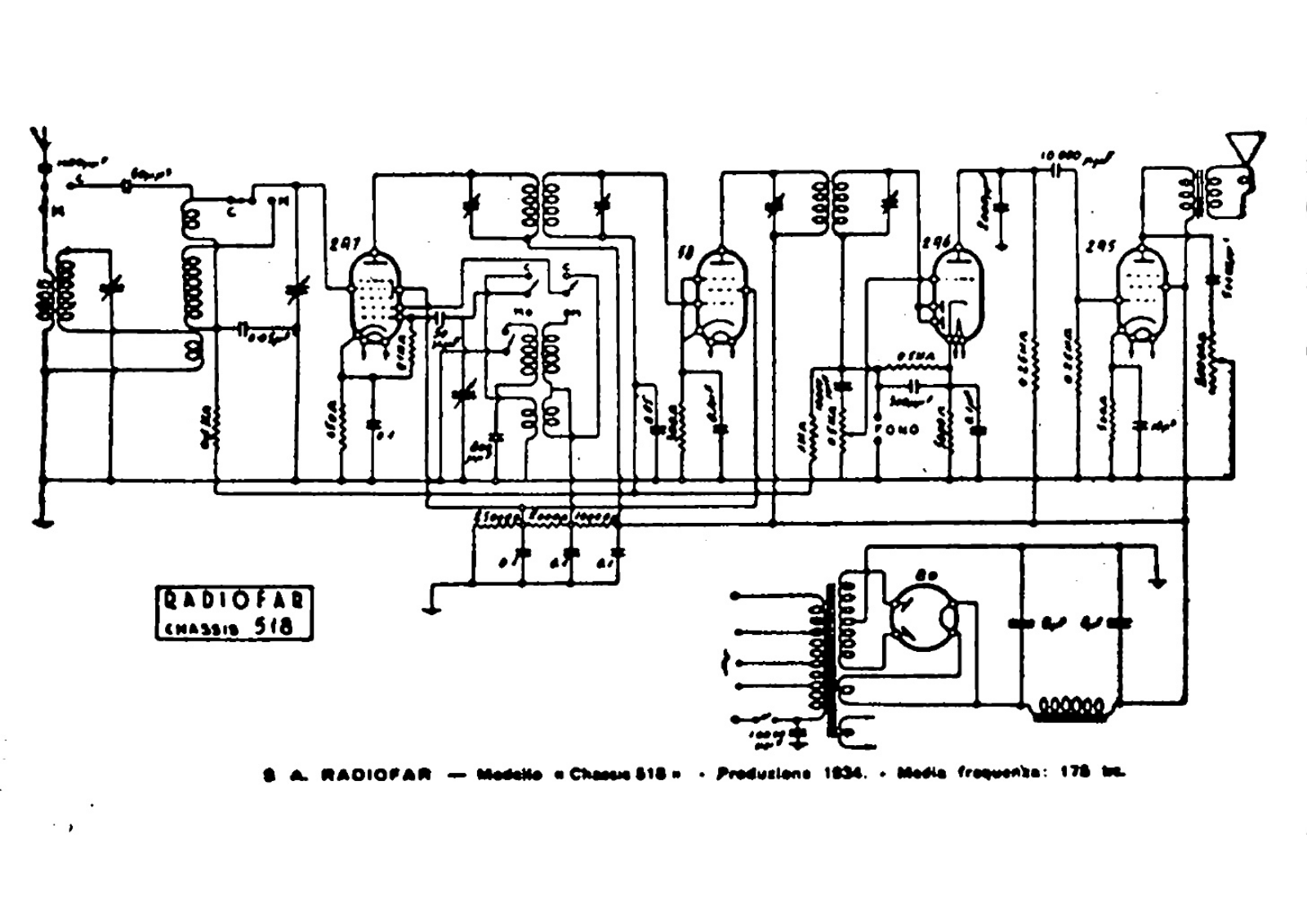 Radiofar 518 schematic