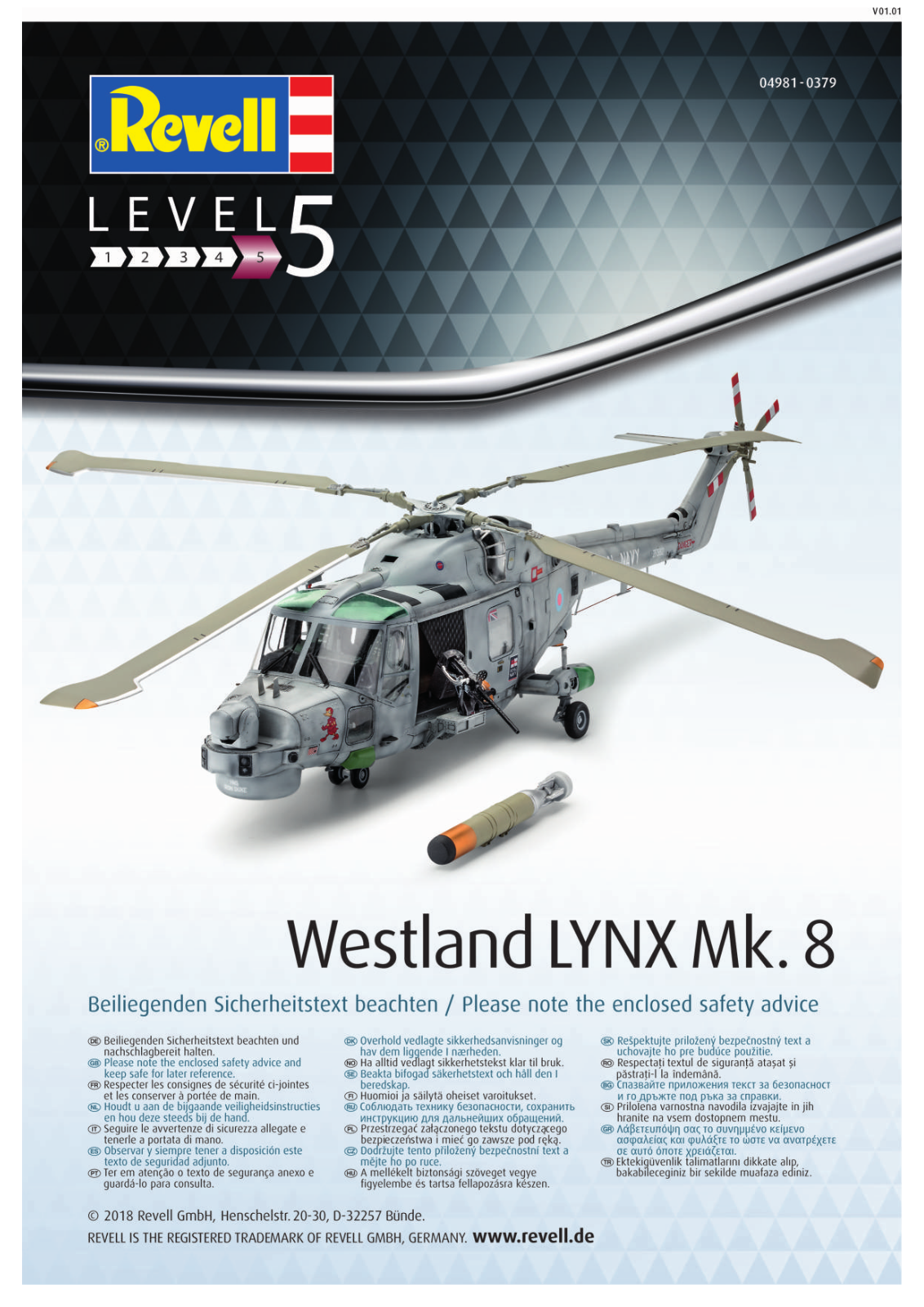 Revell Westland Lynx Mk. 8 User Manual