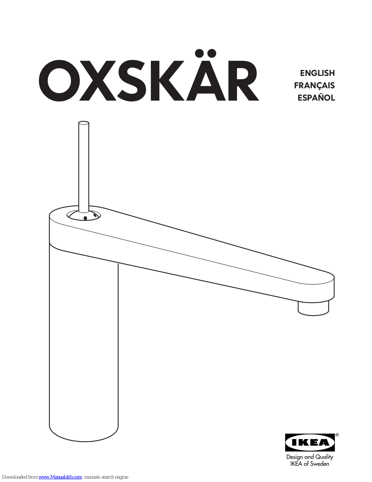 IKEA OXSKAR AA-266584-4, OXSKÄR Assembly Instructions Manual