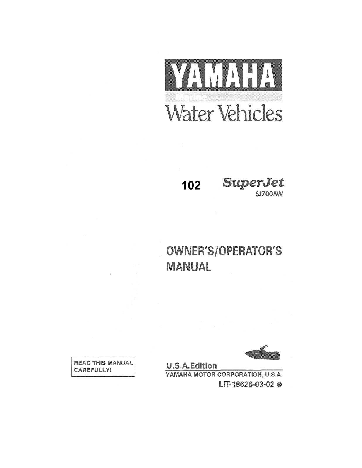 Yamaha SJ700AW User Manual