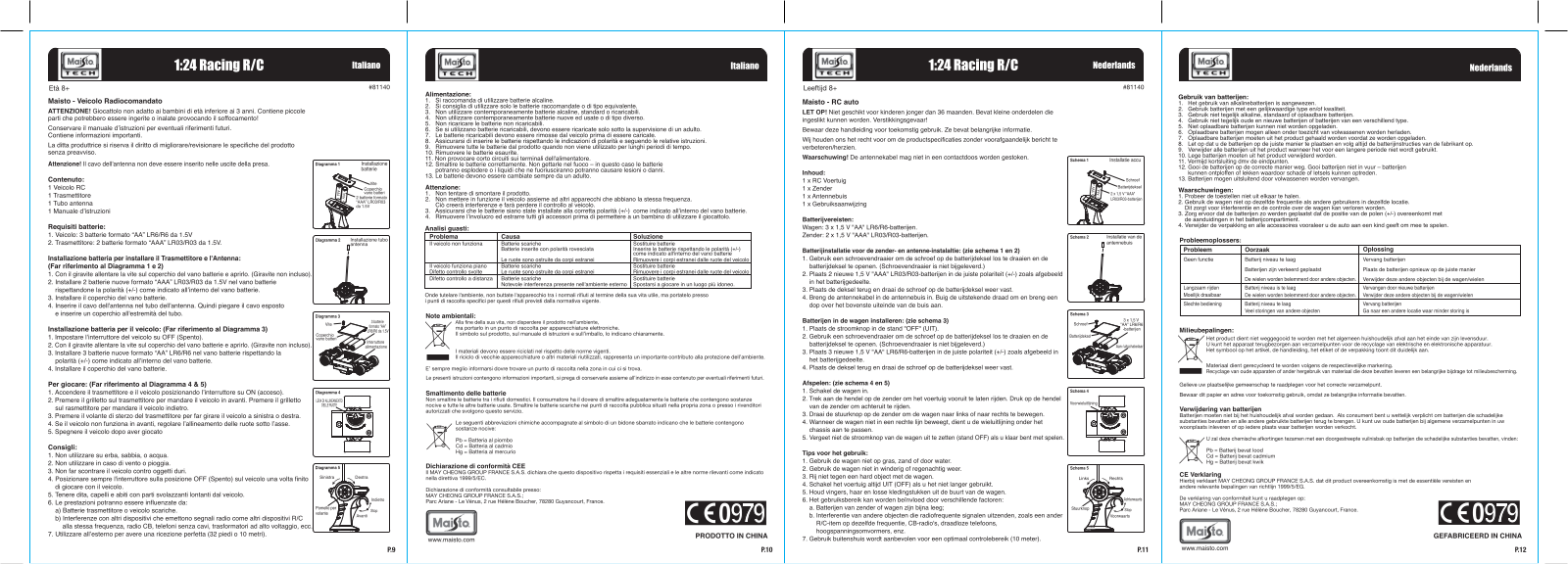 Maisto 81140 User guide