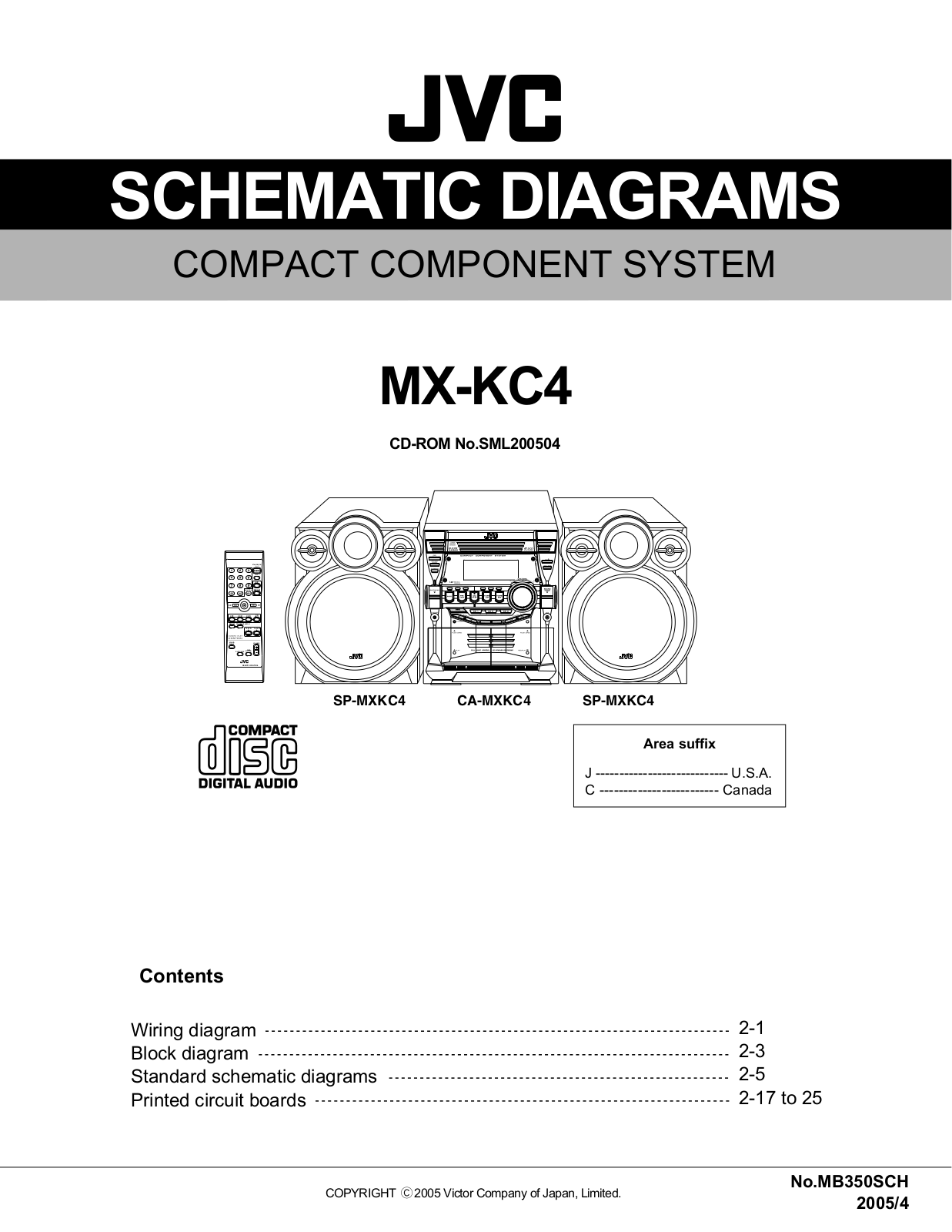 JVC MXKC-4 Schematic