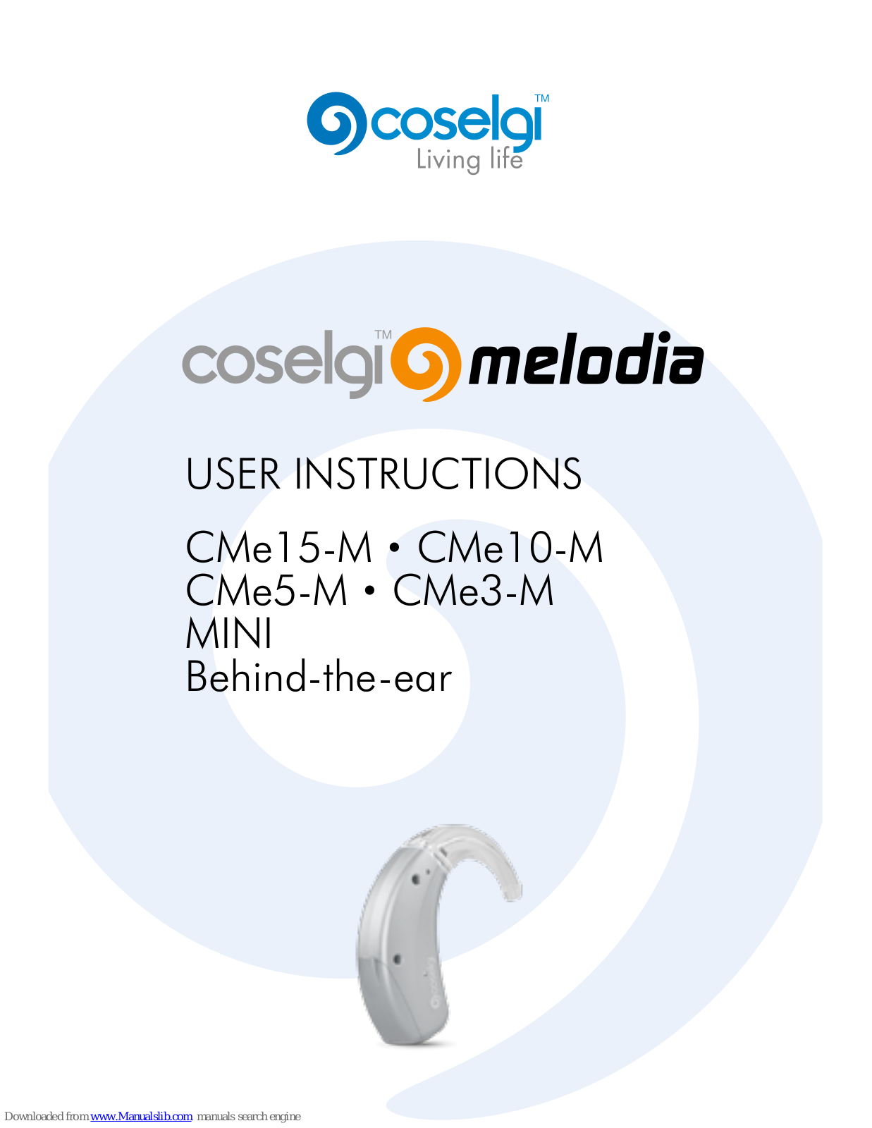 Coselgi CMe15-M, CMe10-M, CMe5-M, CMe3-M, CMe15-R User Instructions