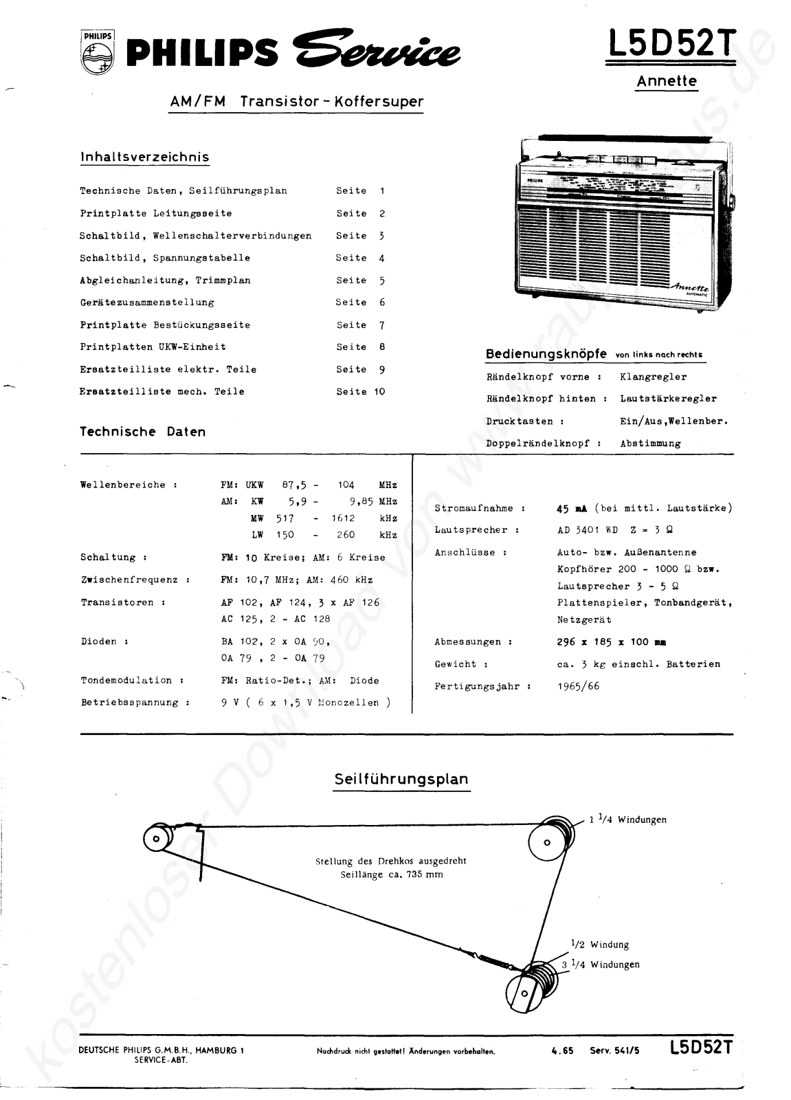 Philips L5D52T Schematic - ManualMachine.com