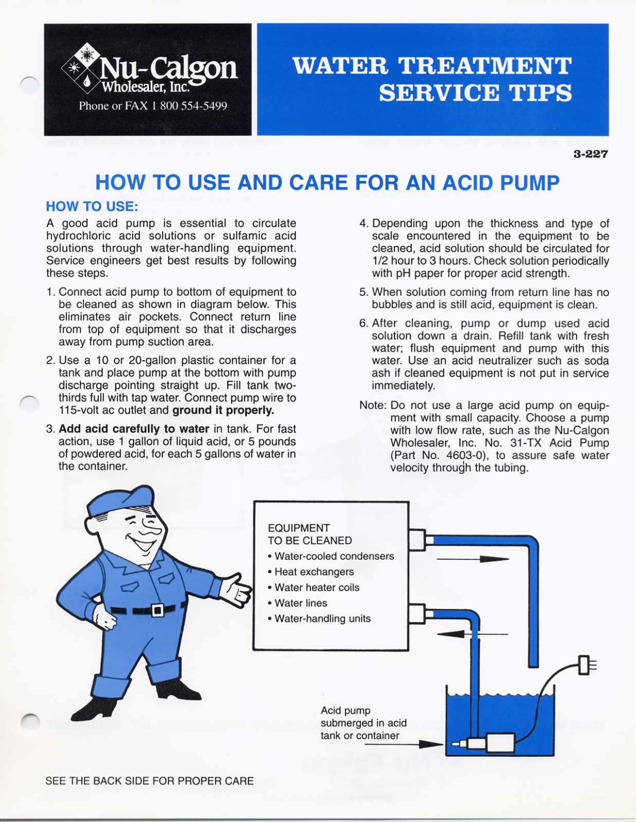 Nu-Calgon 4603-0 User Guide - ManualMachine.com