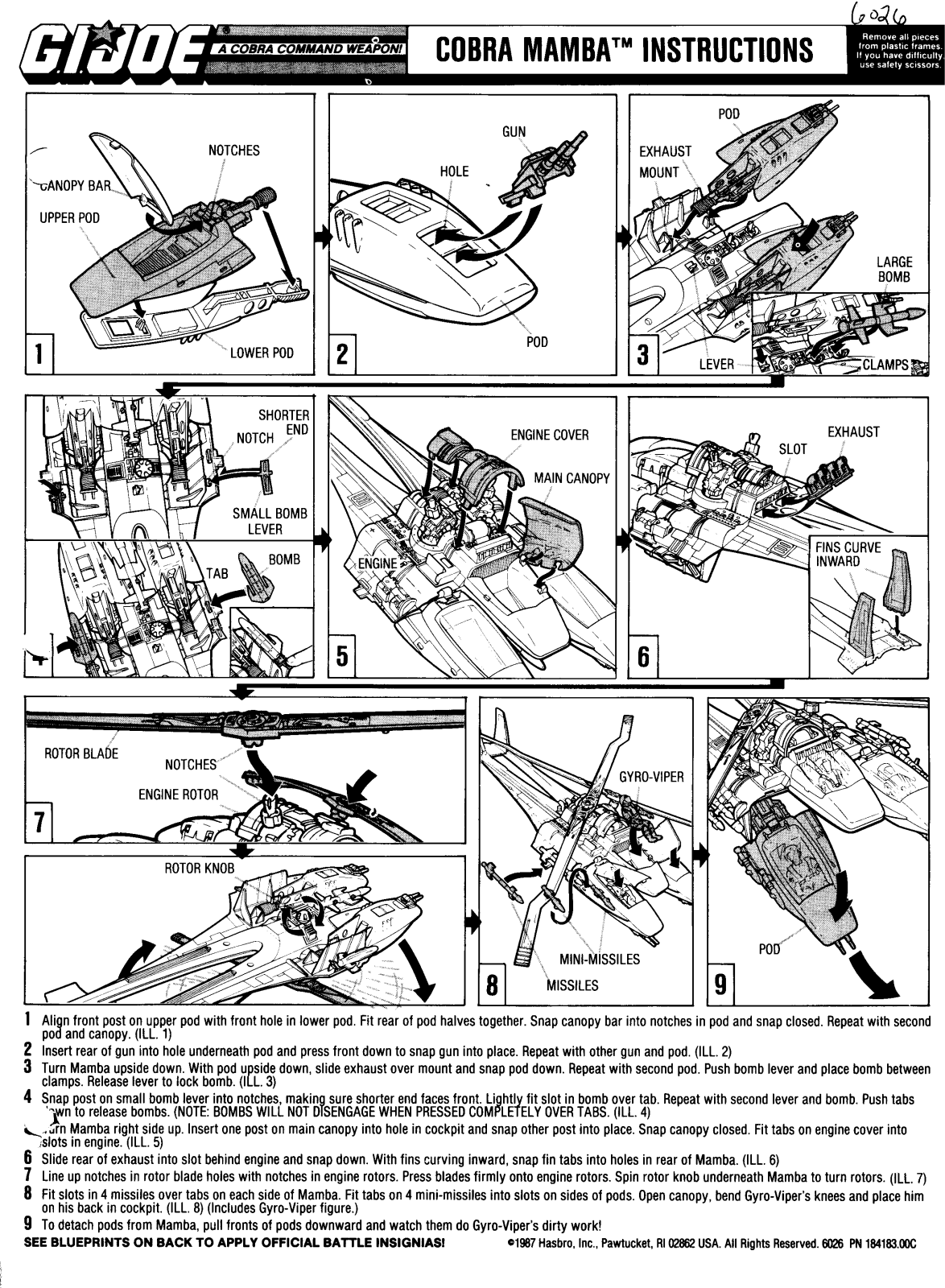 Hasbro GIJoe Cobra Mamba User Manual