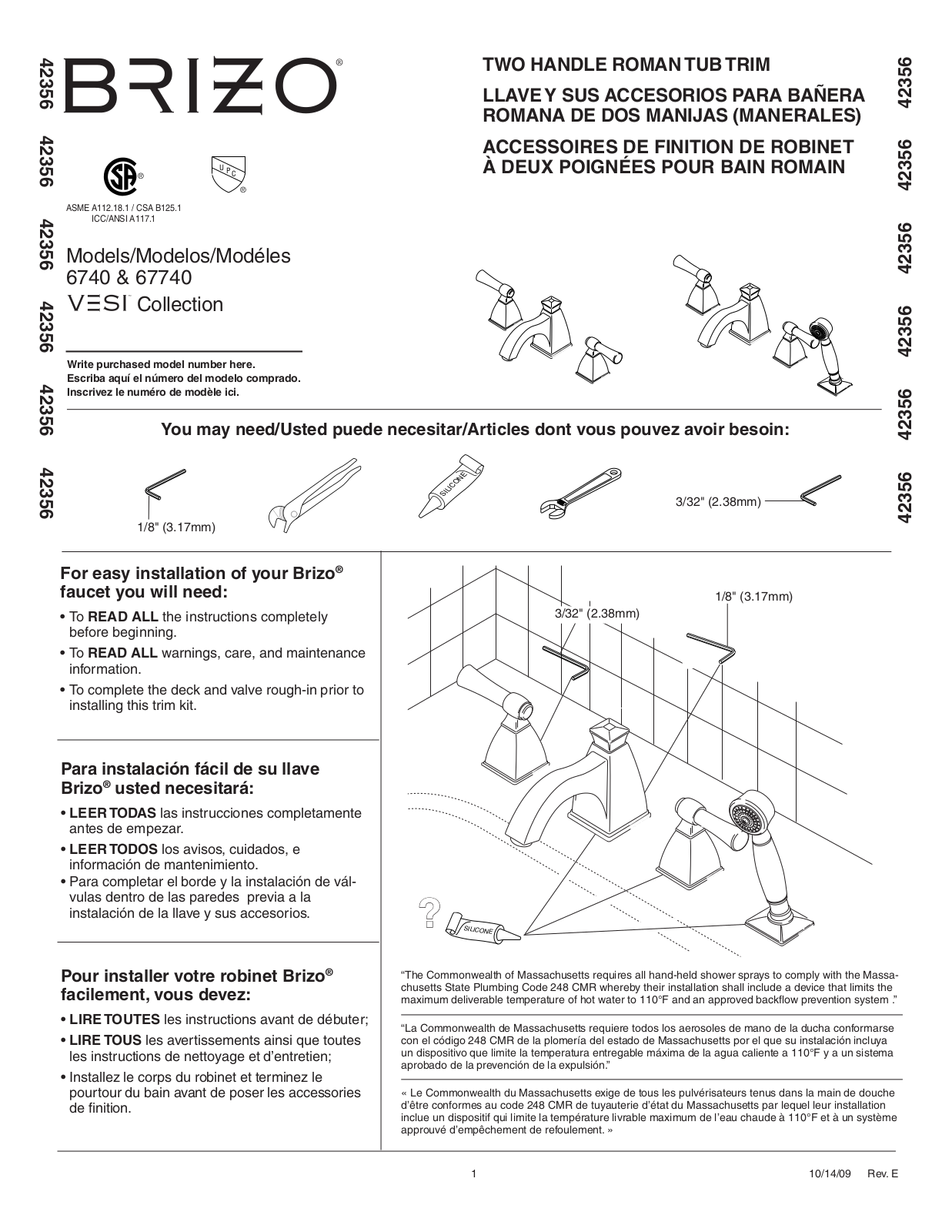 Factory Direct Hardware T6740 User Manual