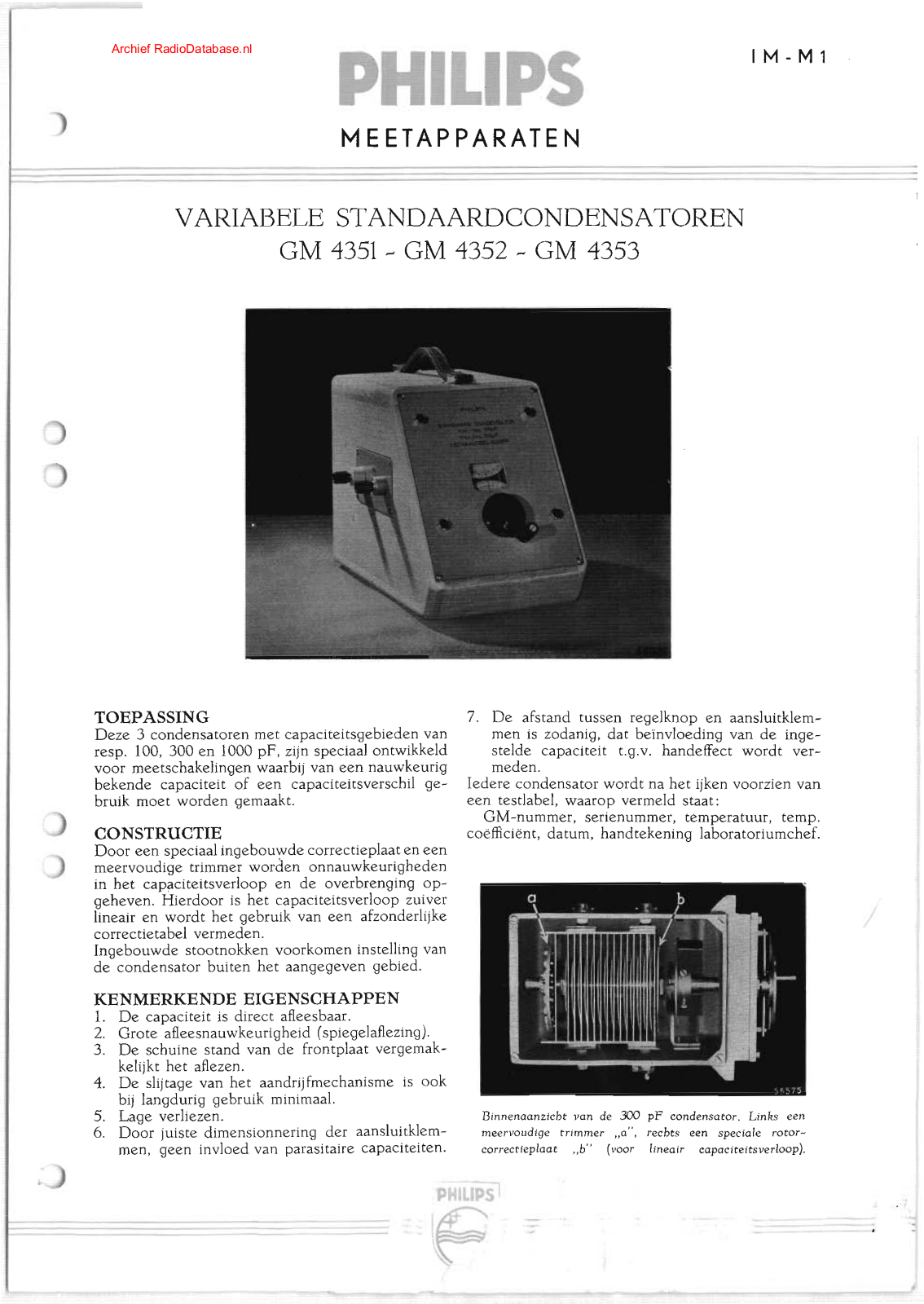 Philips GM4353 User Manual