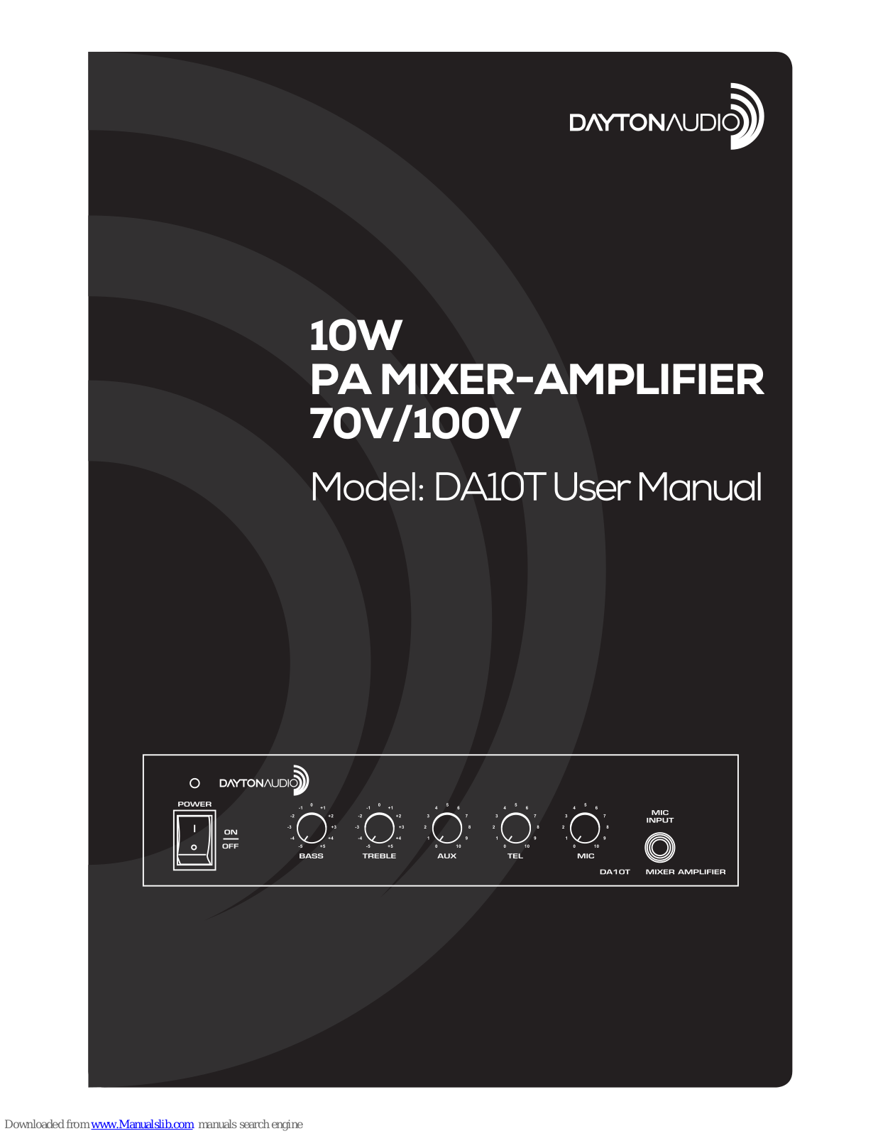 DaytonAudio DA10T User Manual