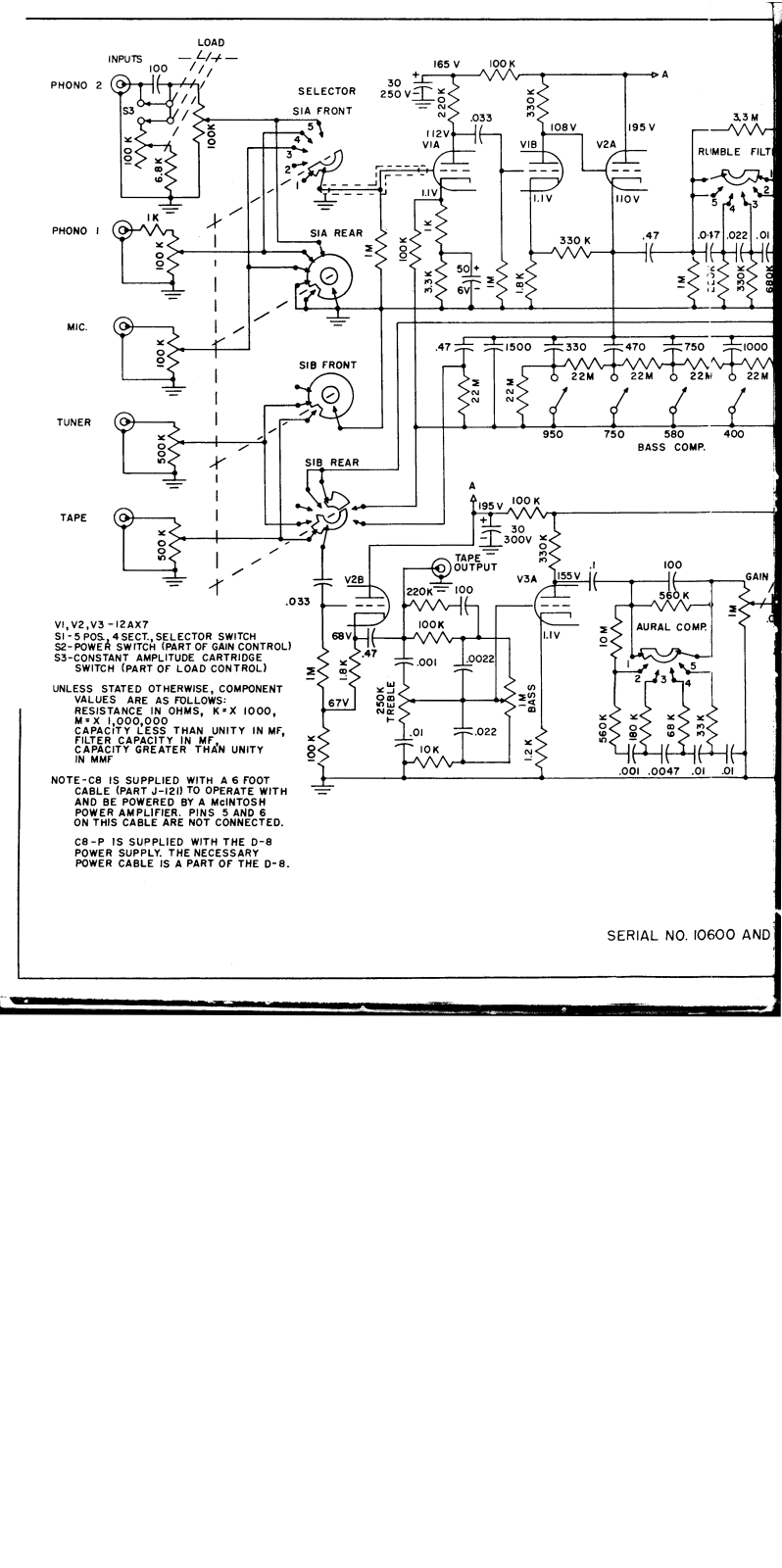 McIntosh C8 Schematic