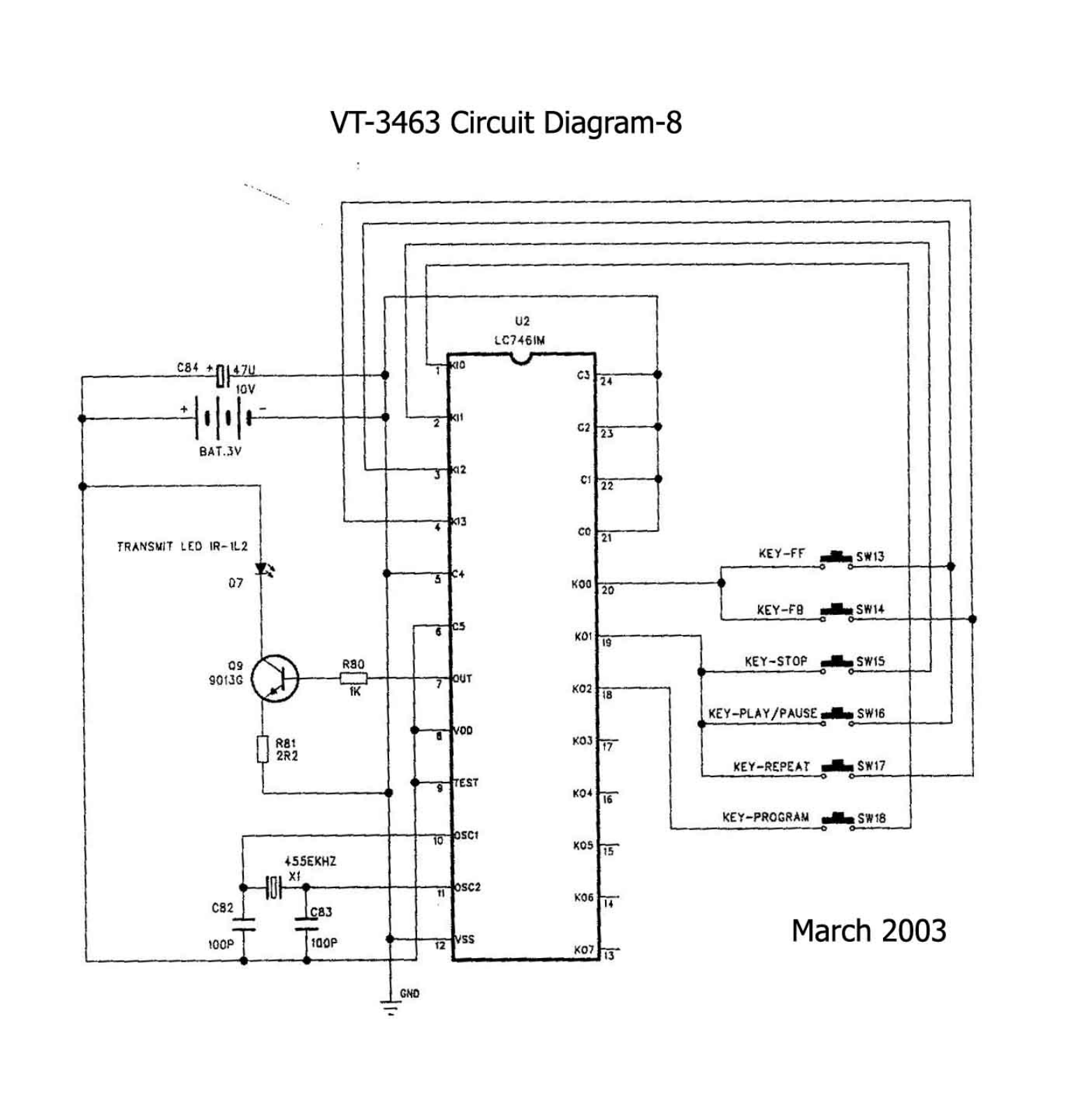 Vitek VT-3463 curcuit Diagram 8