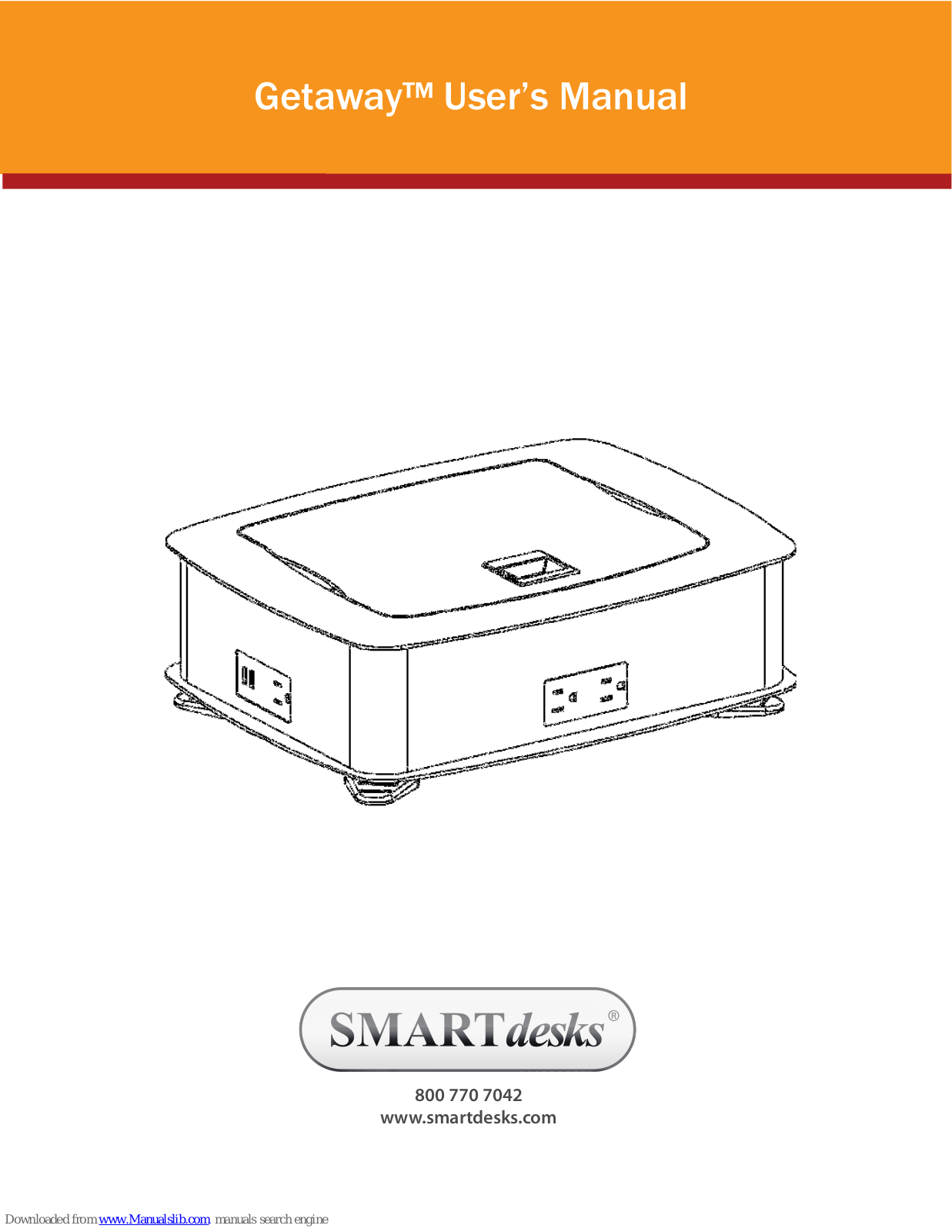 SMARTdesks getaway GET-GW-108, getaway GET-S-108, getaway GET-GB-108 User Manual