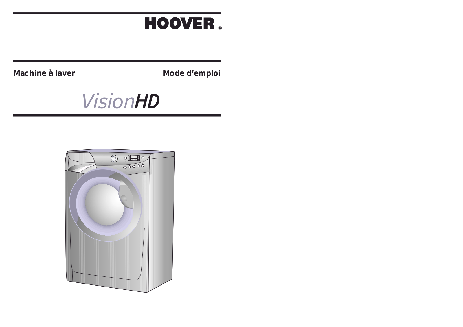 HOOVER VHD816, VHD816I, VHD812S, VHD 712, VHD 716 User Manual