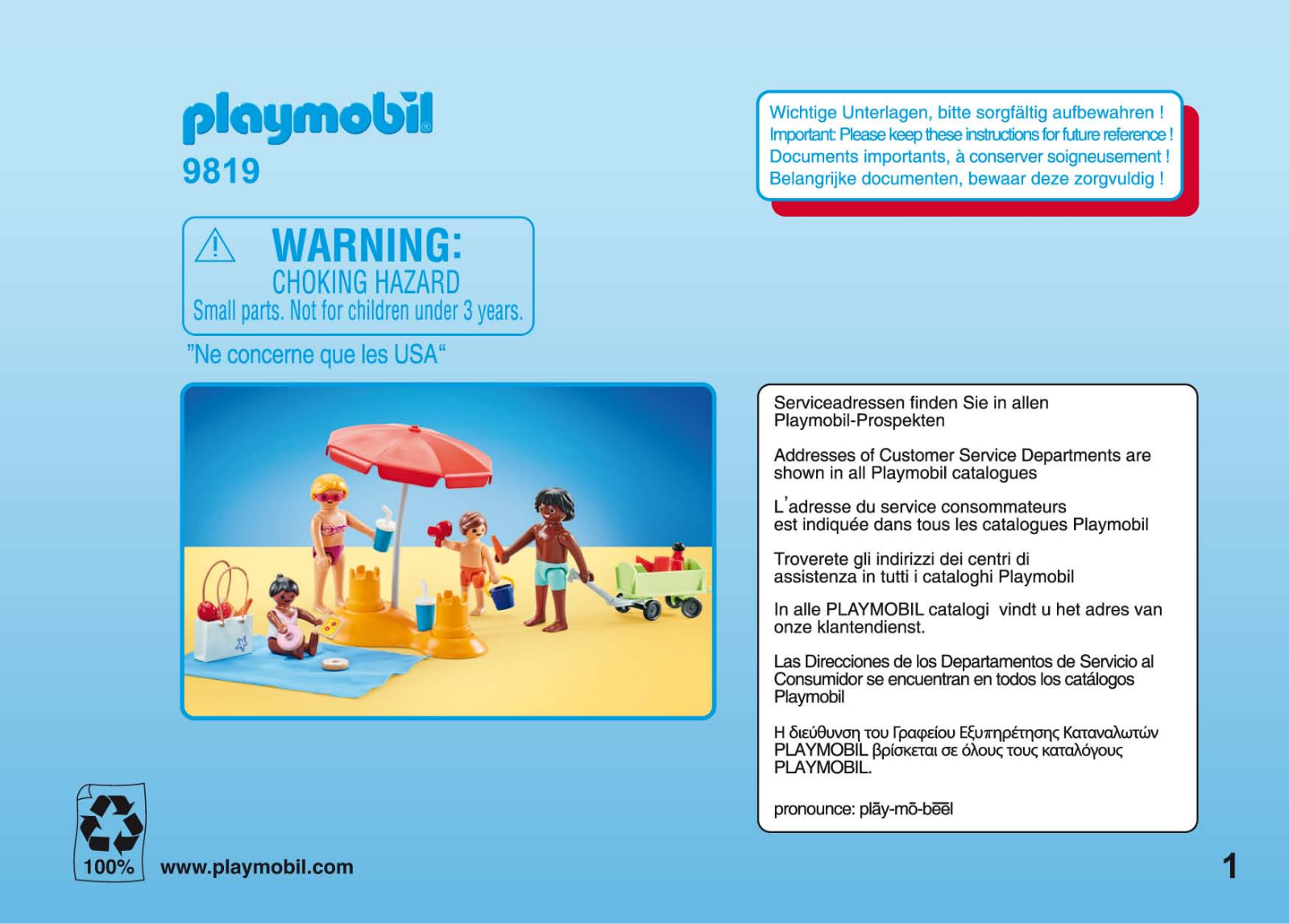 playmobil 9819 Instructions