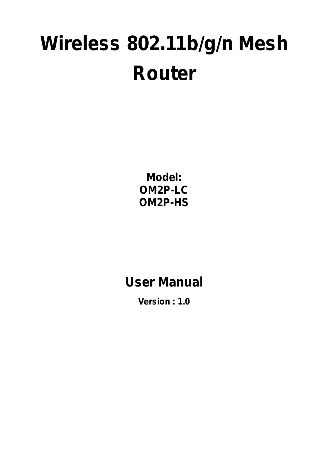 Datto OM2PLC User Manual