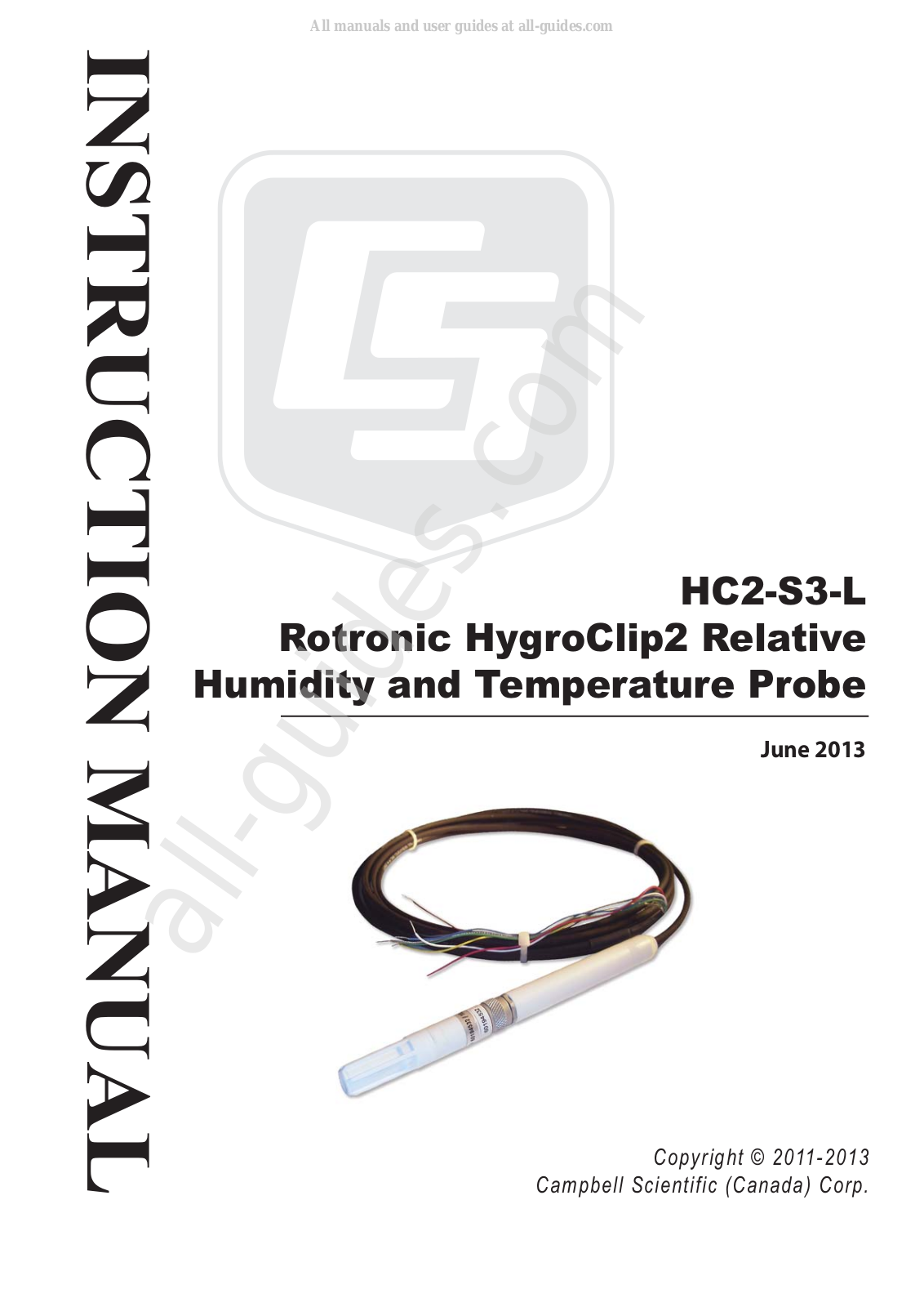 Campbell HC2-S3-L Instruction Manual