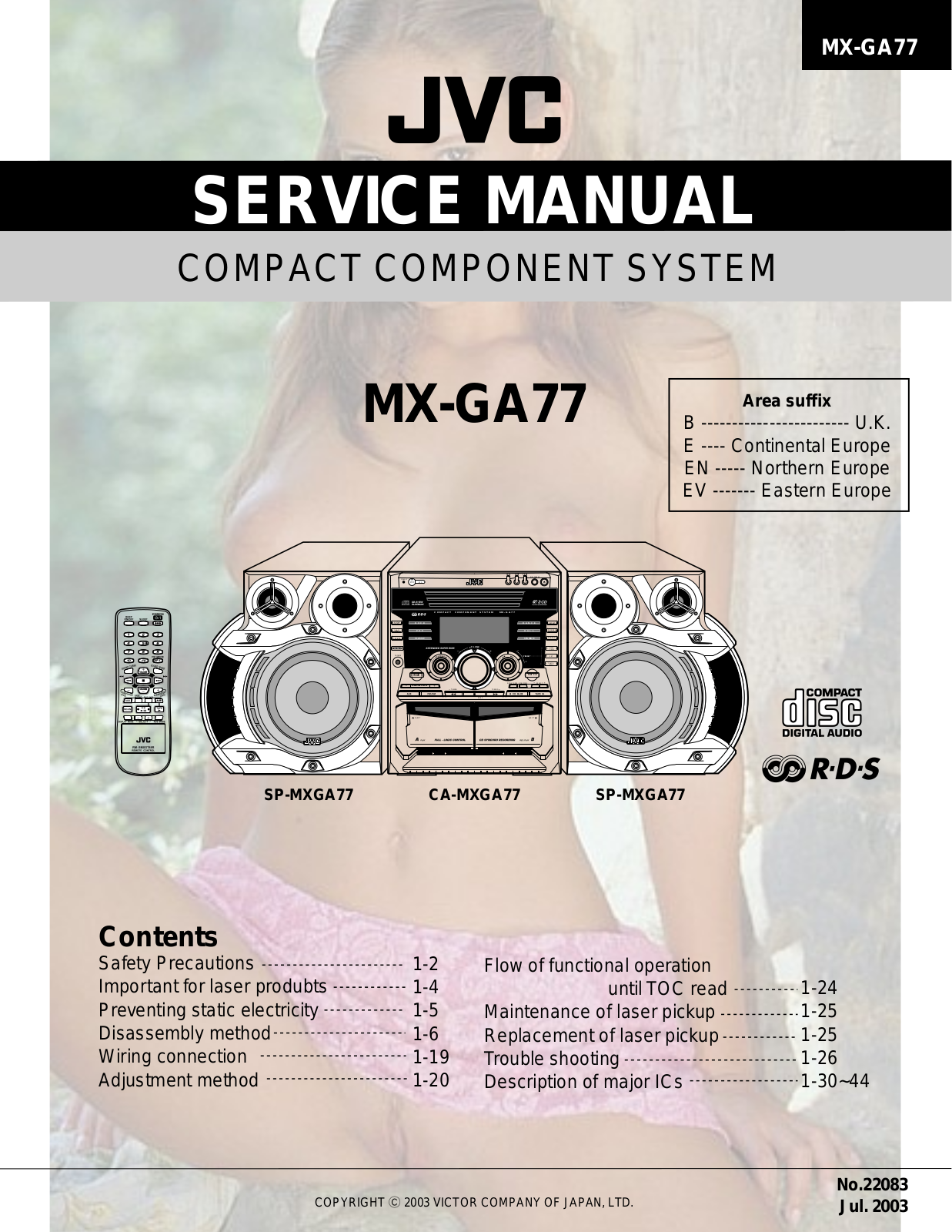 Jvc MX-GA77 Service Manual