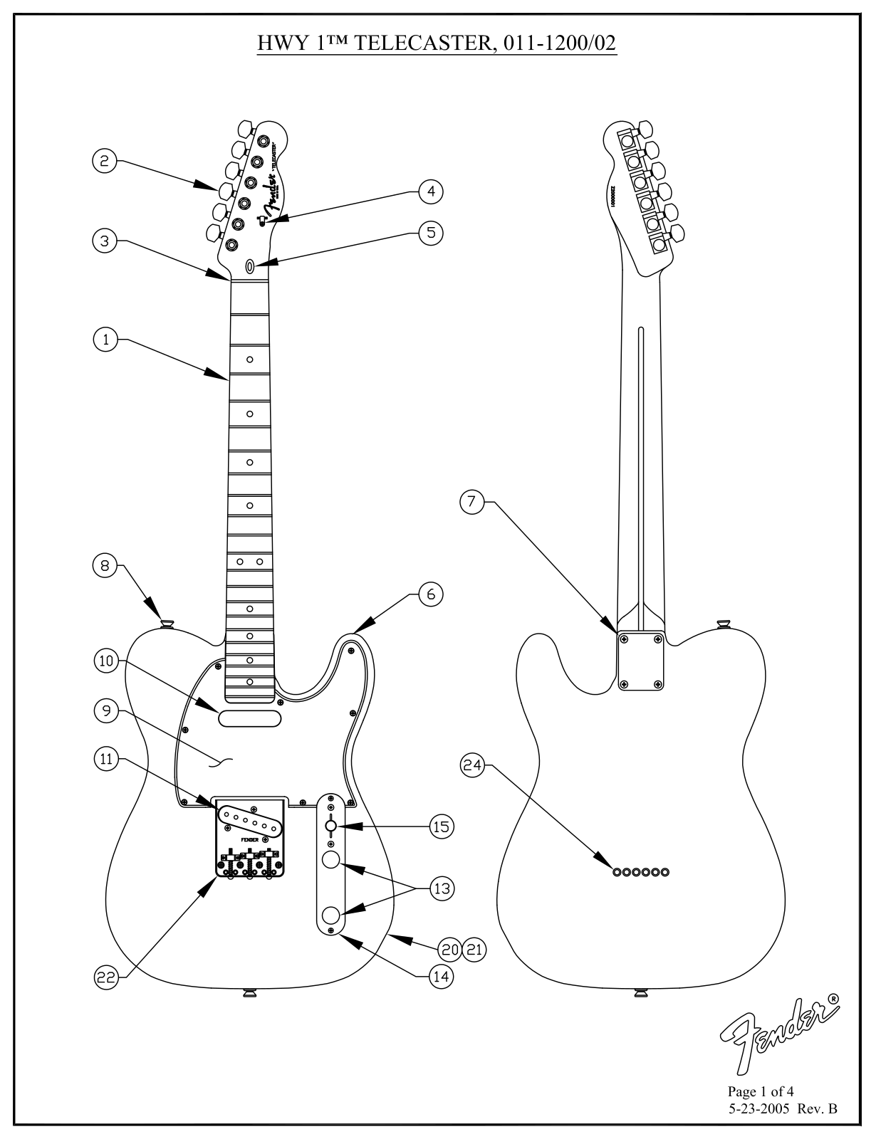 Fender HWY-1 Service Manual