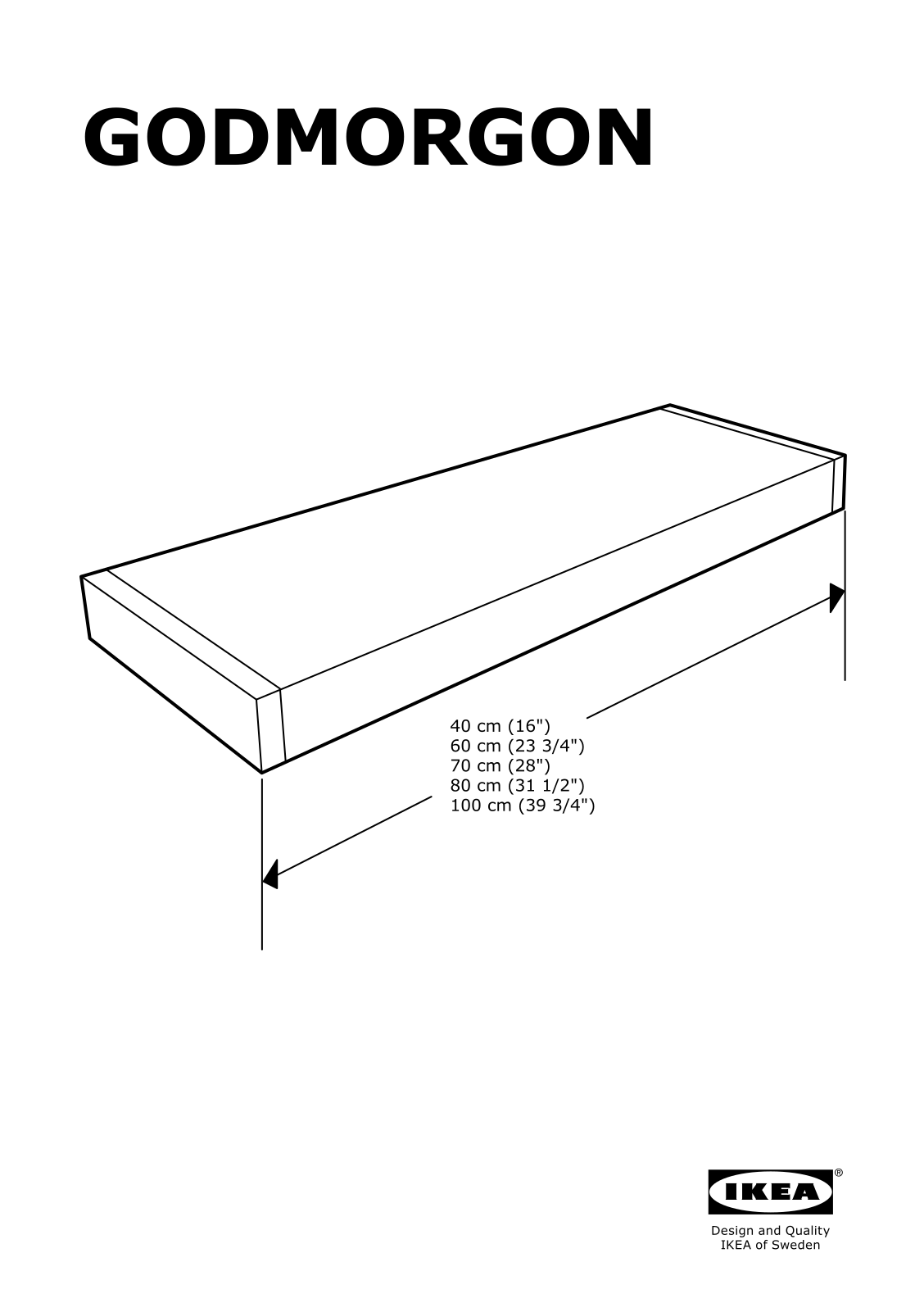 Ikea 60250901, 50250911, 50250893, 40250916 Assembly instructions